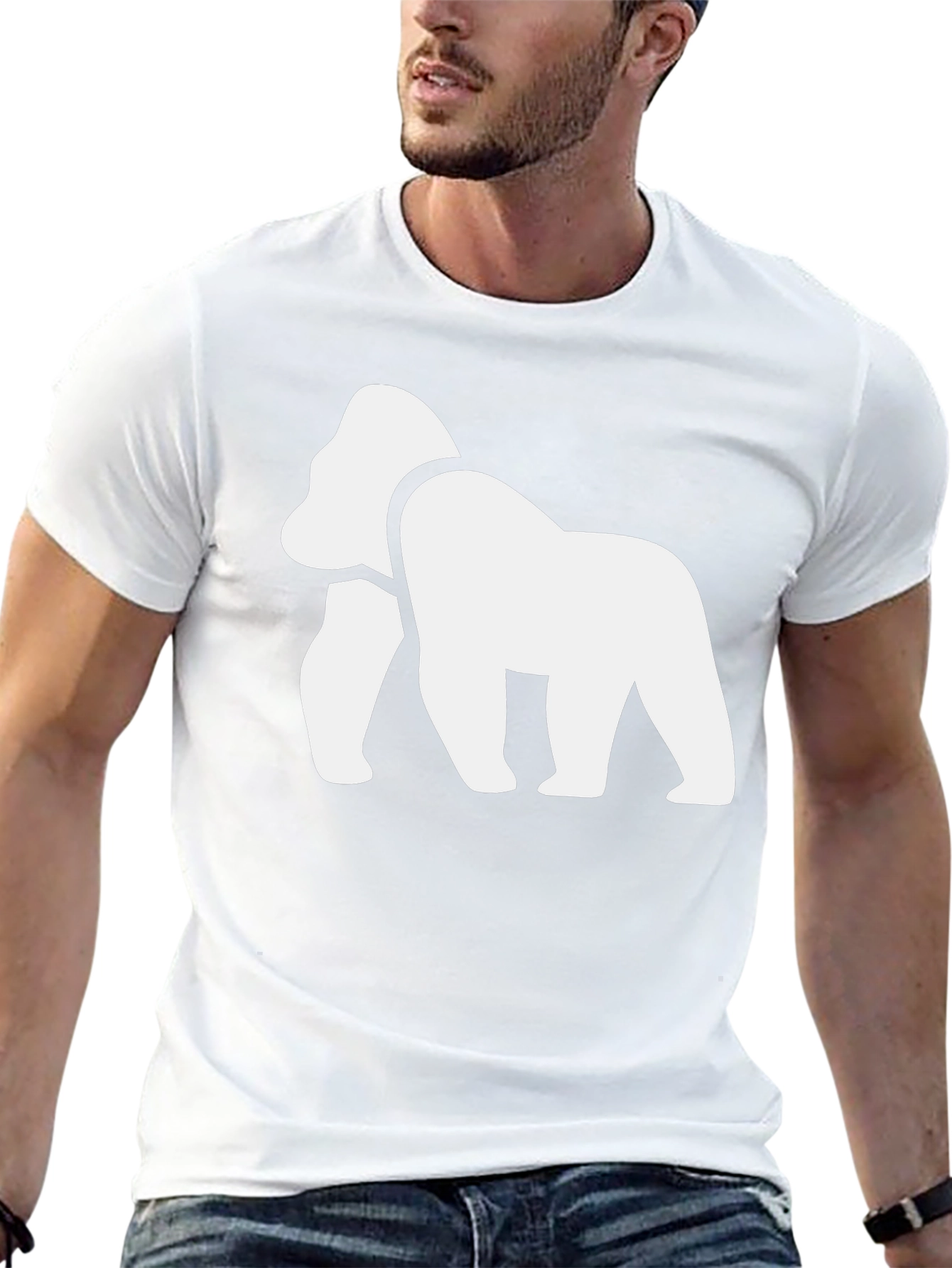 Gorilla Graphic Tee - Black Cotton