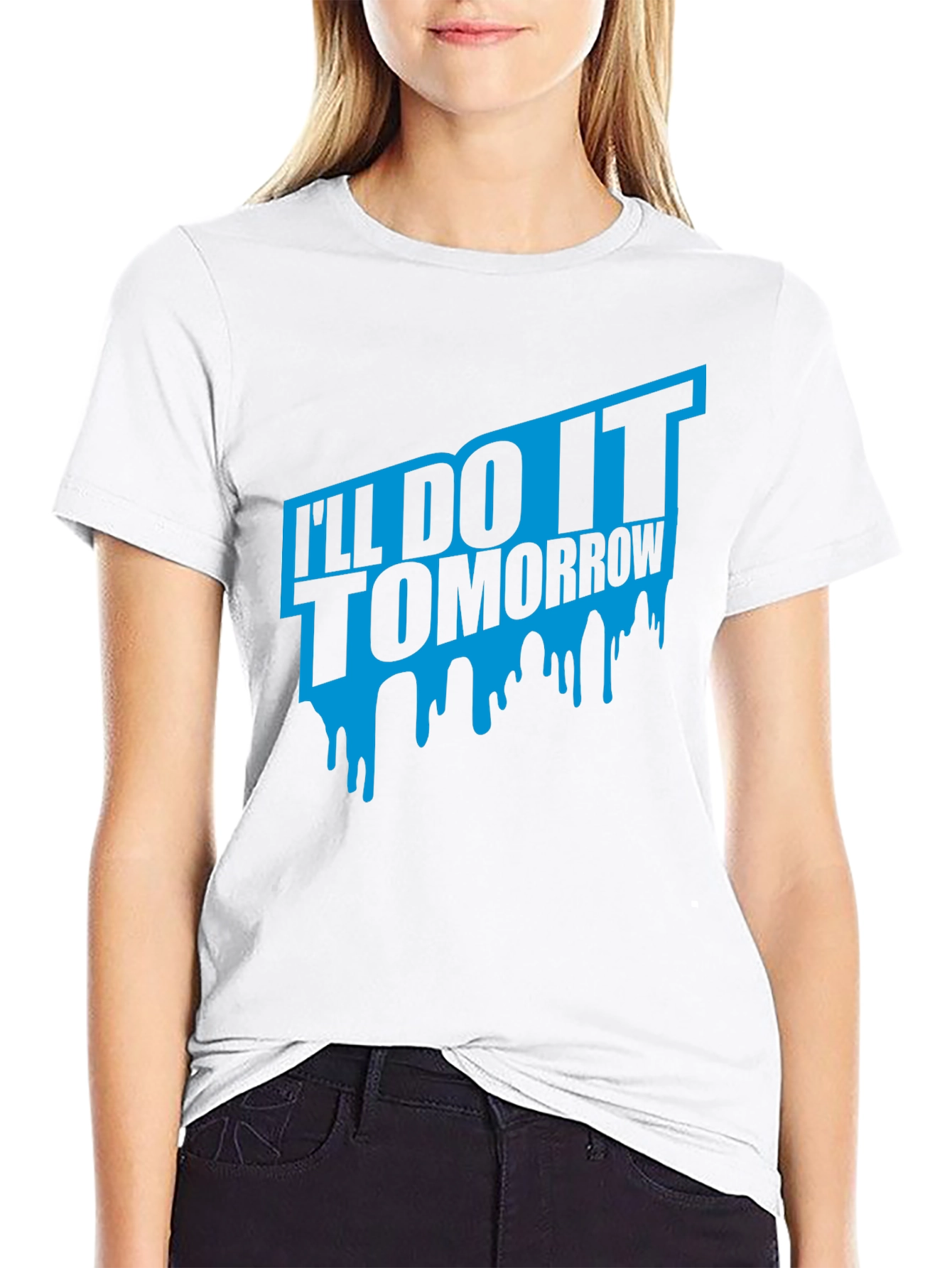 Ill Do It Tomorrow Black T-Shirt