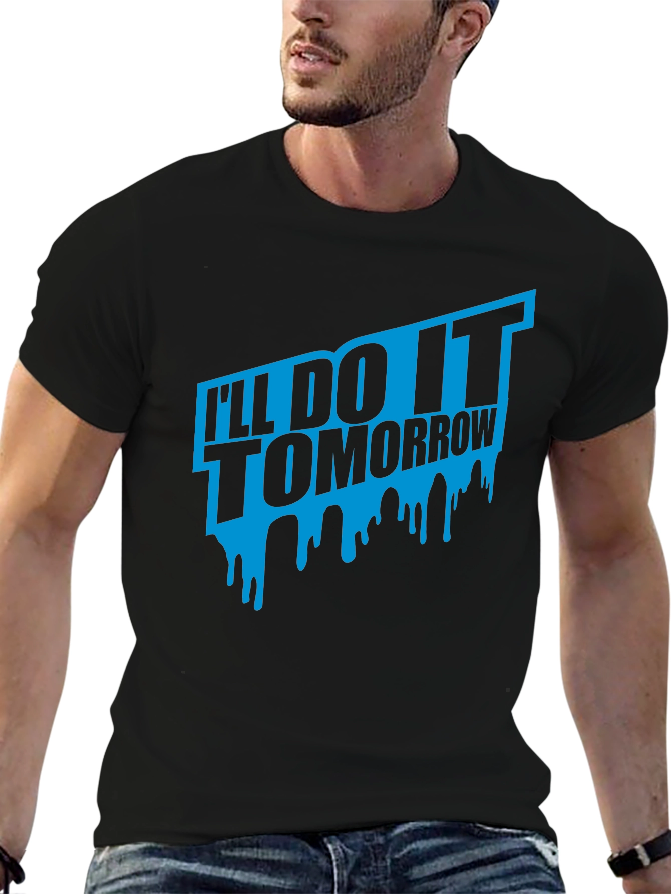 Ill Do It Tomorrow Black T-Shirt