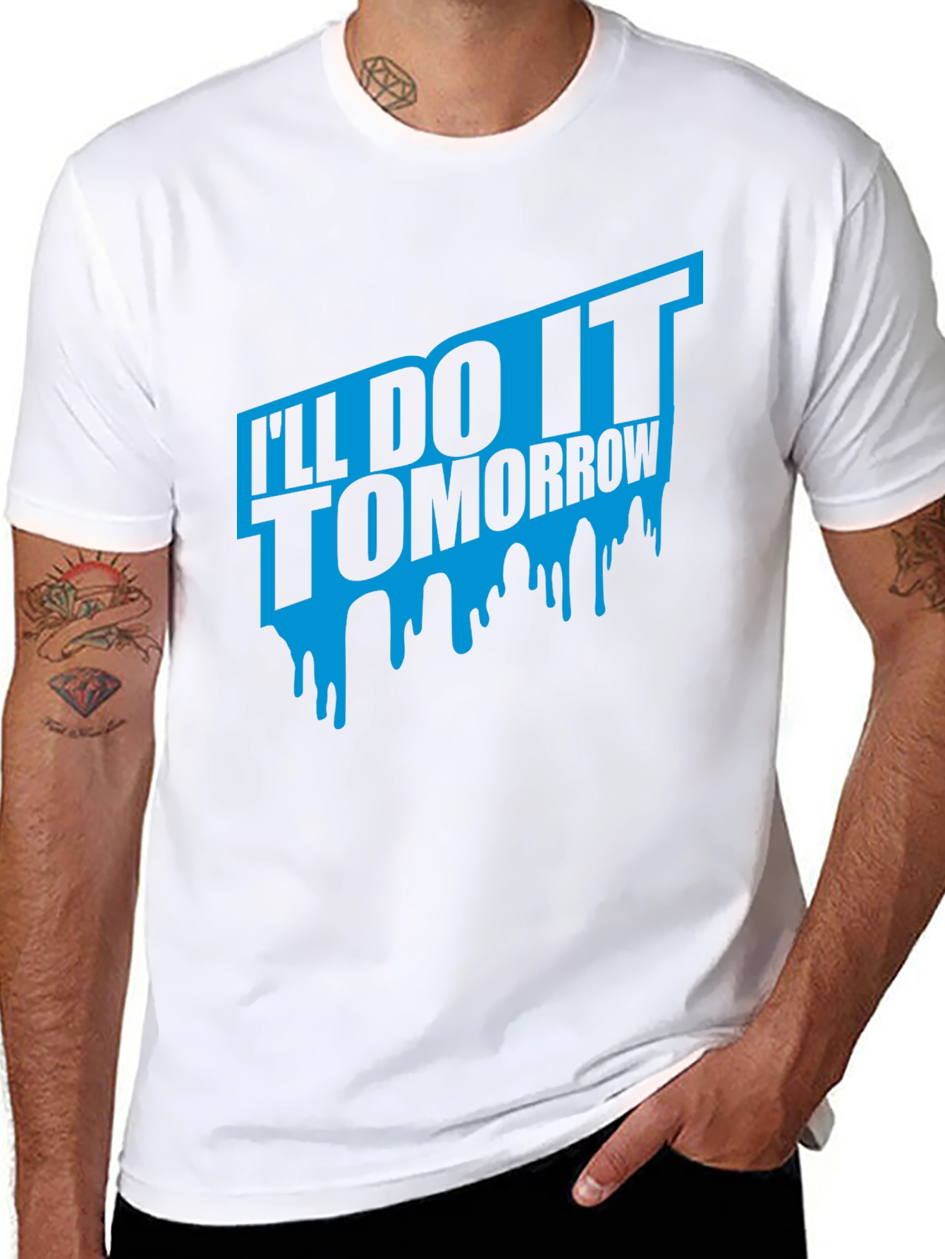 Ill Do It Tomorrow Black T-Shirt