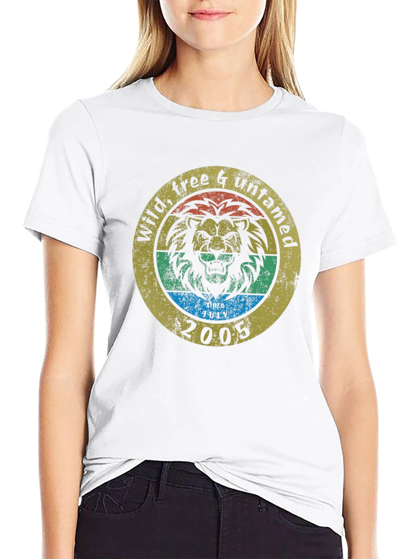 Wild Free Untamed Lion Graphic Tee
