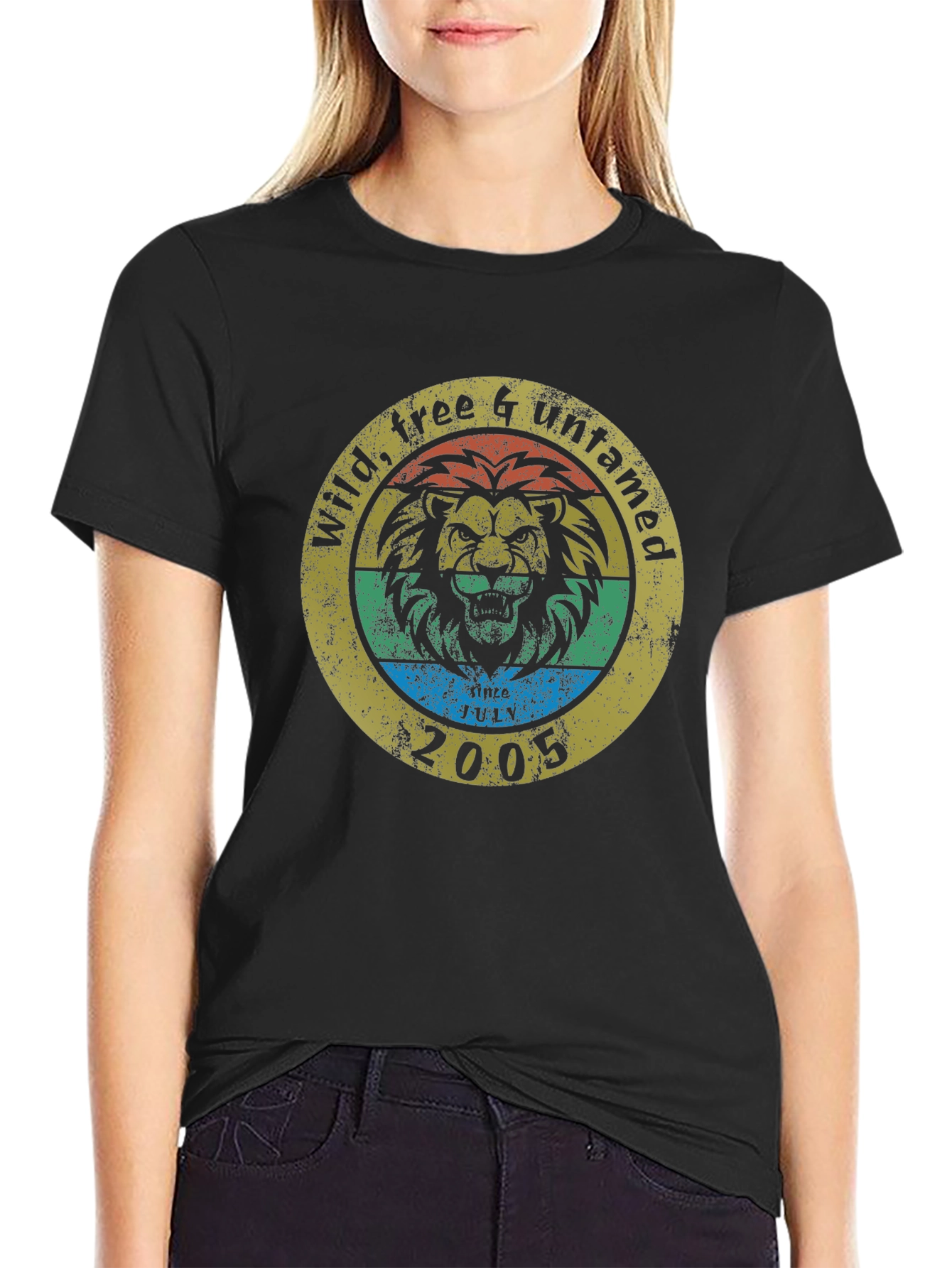 Wild Free Untamed Lion Graphic Tee