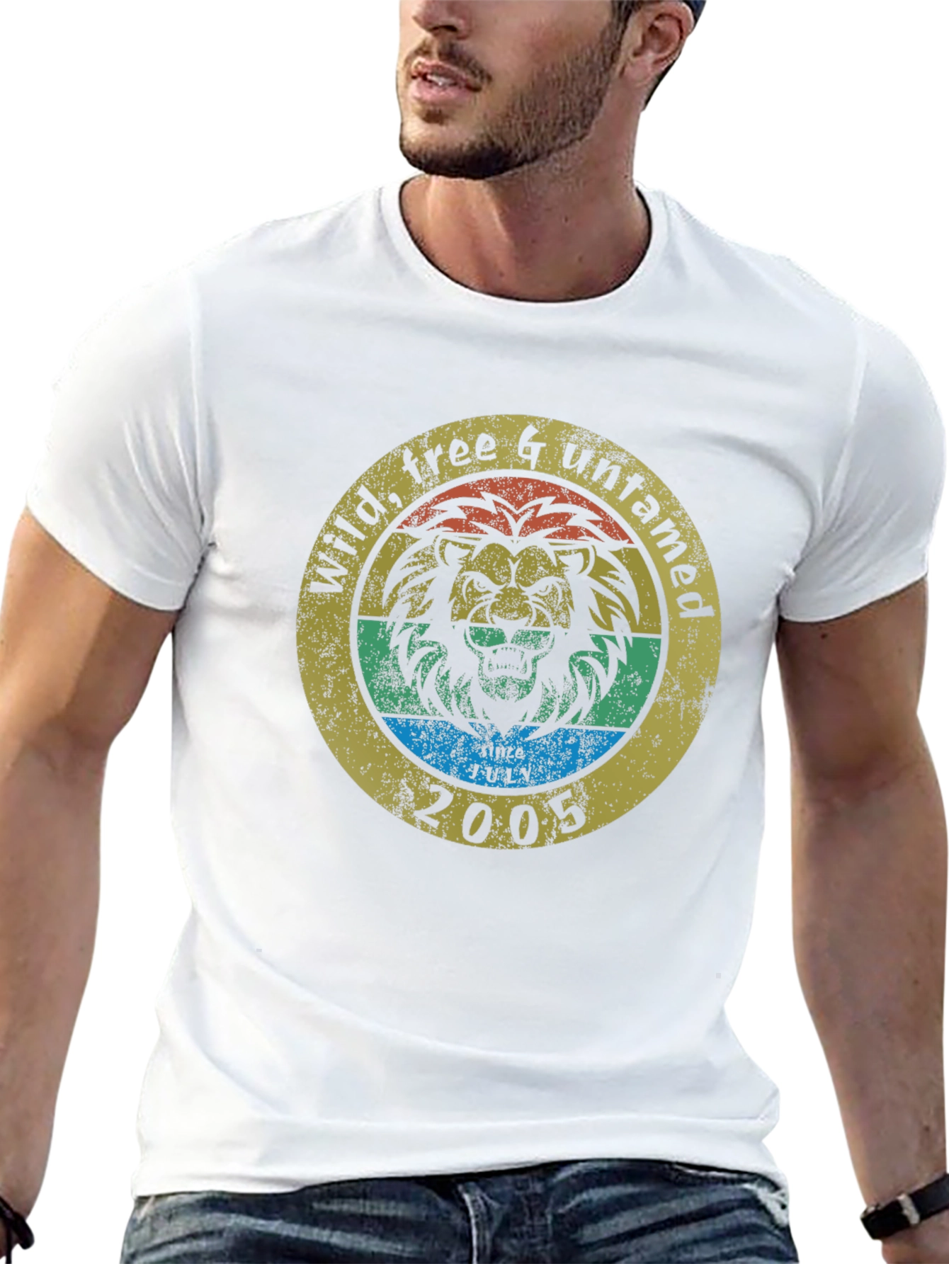 Wild Free Untamed Lion Graphic Tee