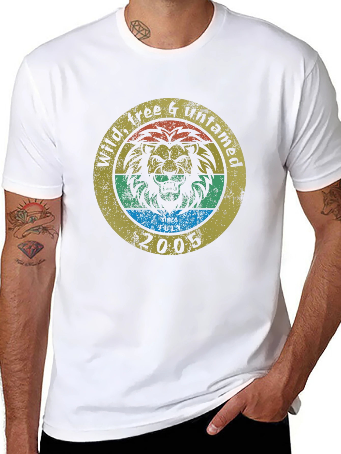 Wild Free Untamed Lion Graphic Tee