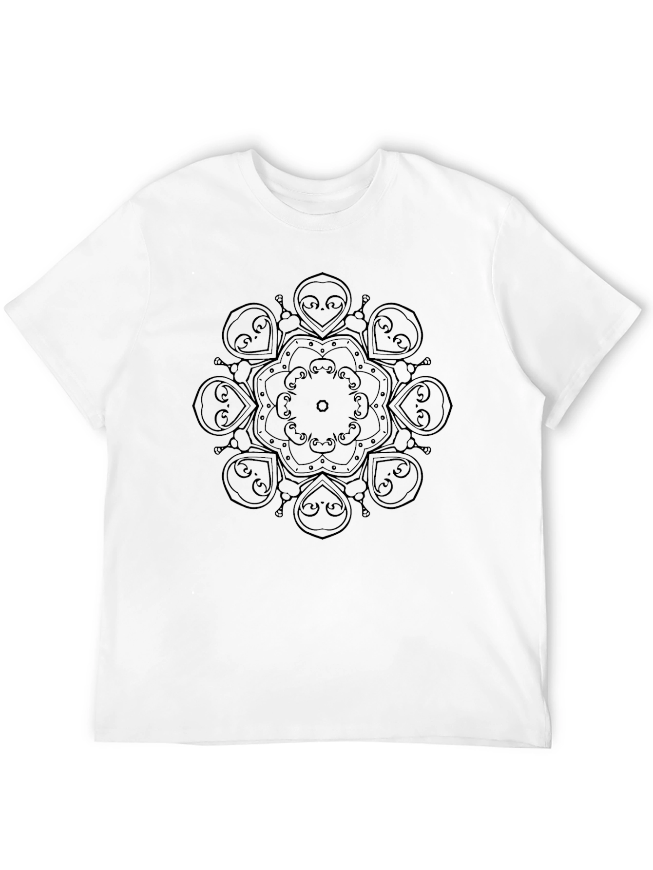 Black Mandala Graphic Tee - Stylish and Comfortable