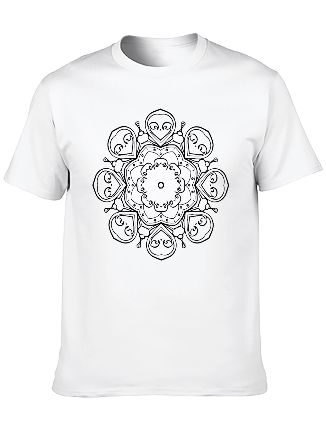 Black Mandala Graphic Tee - Stylish and Comfortable