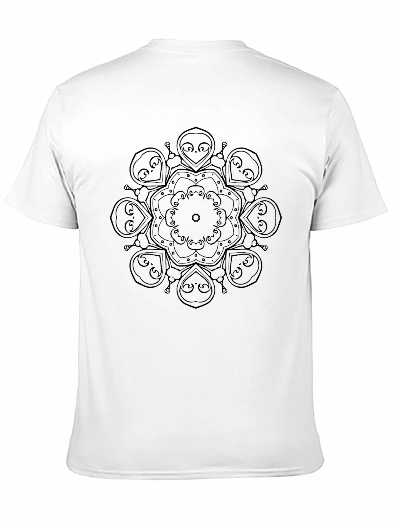 Black Mandala Graphic Tee - Stylish and Comfortable