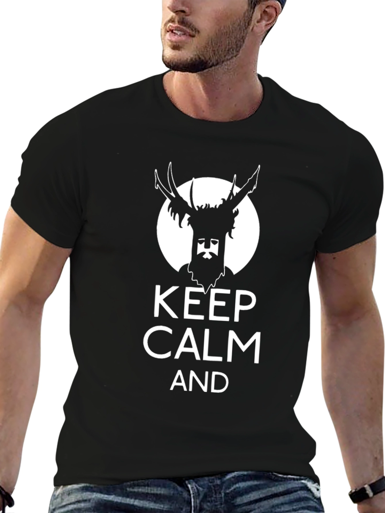 Keep Calm Halloween Antler T-Shirt