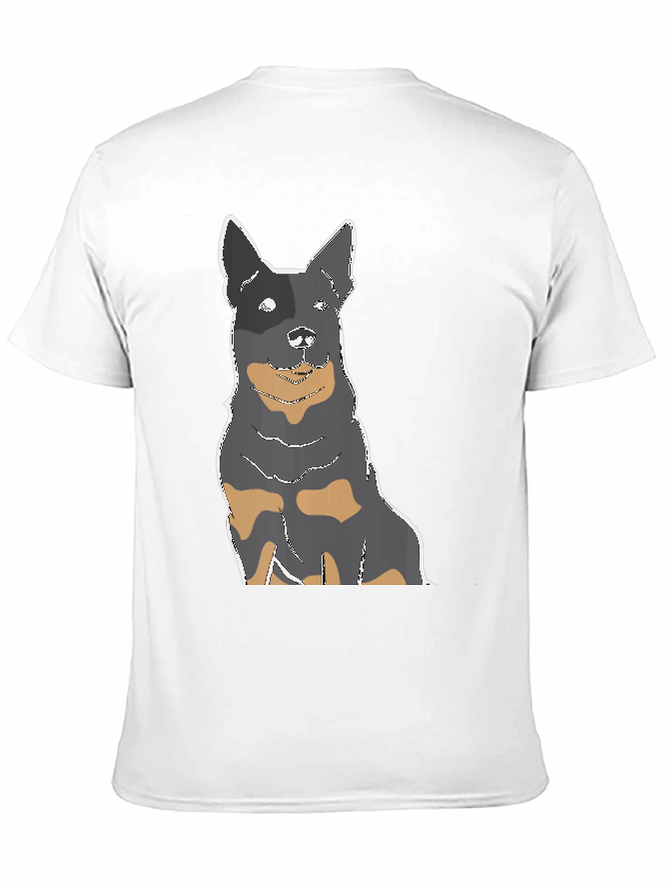 Dog Graphic T-Shirt - Black Casual Tee