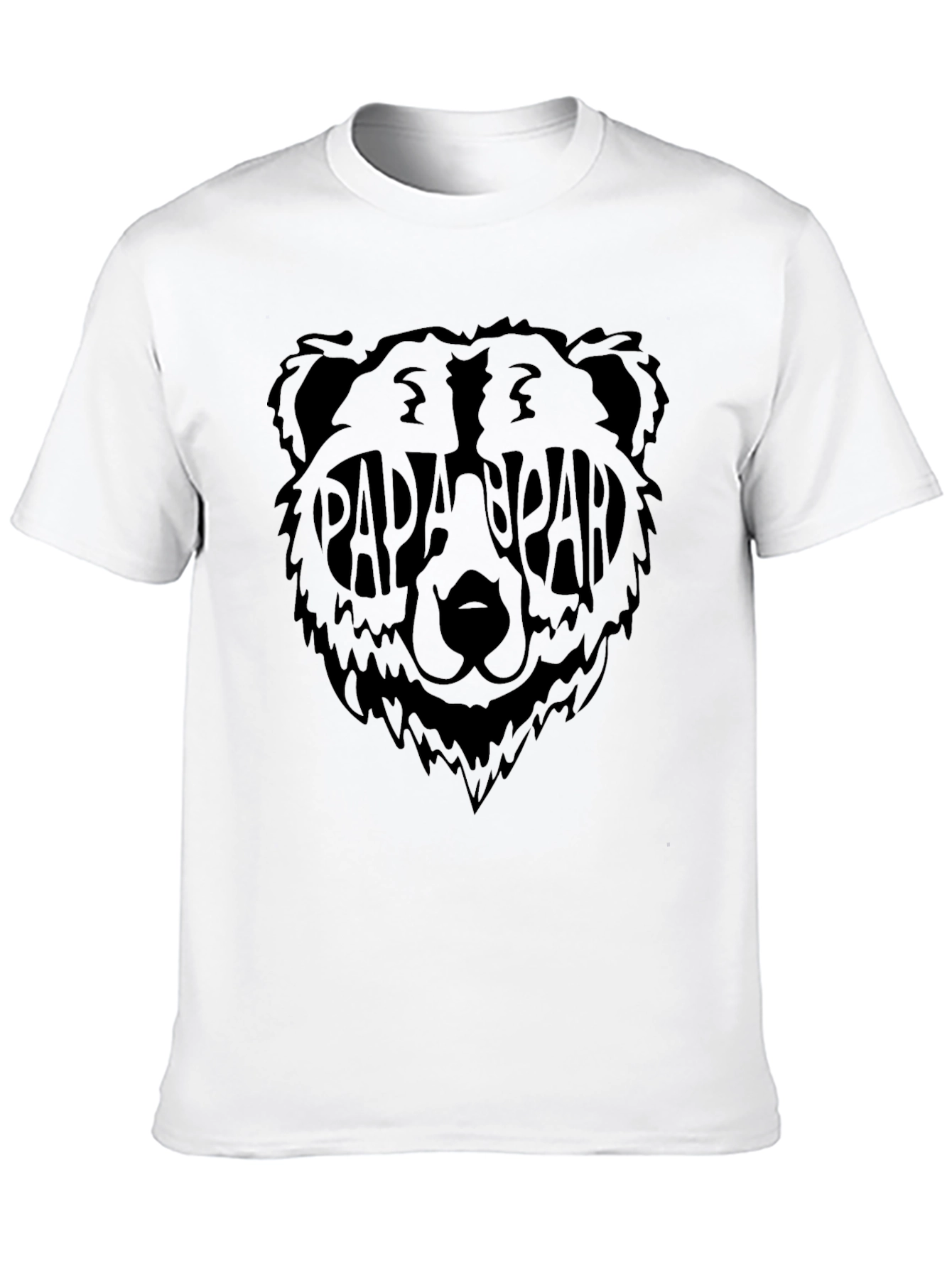 Papa Bear T-Shirt - Black Graphic Tee