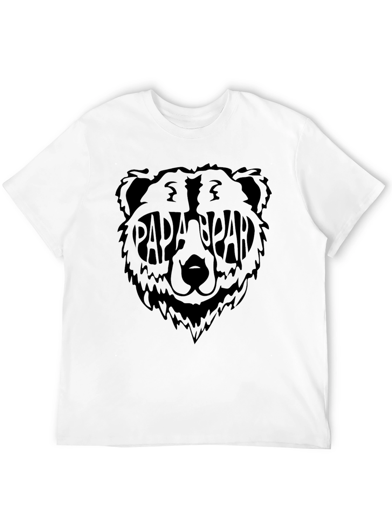 Papa Bear T-Shirt - Black Graphic Tee