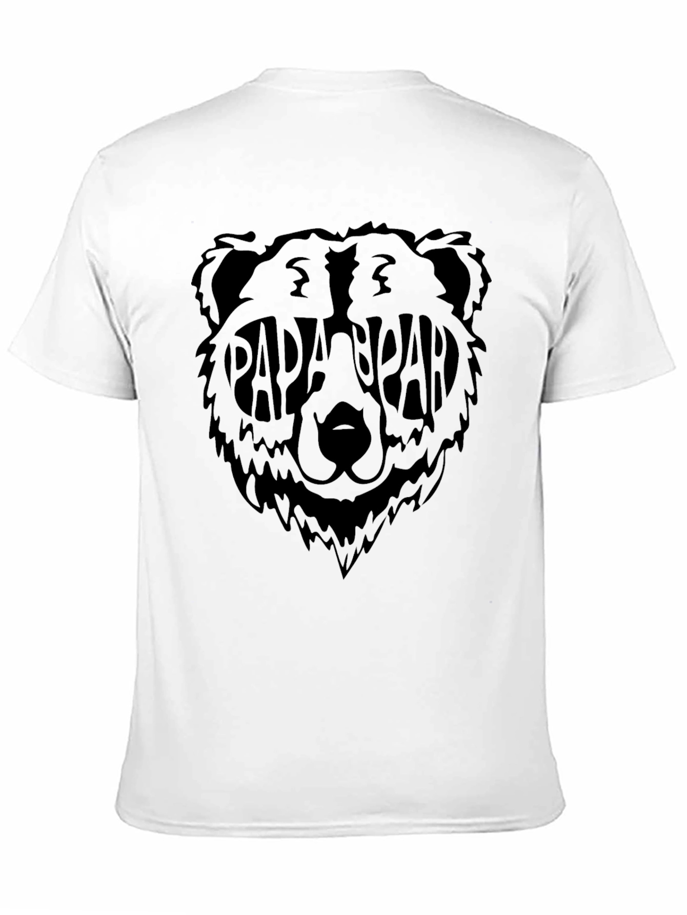 Papa Bear T-Shirt - Black Graphic Tee
