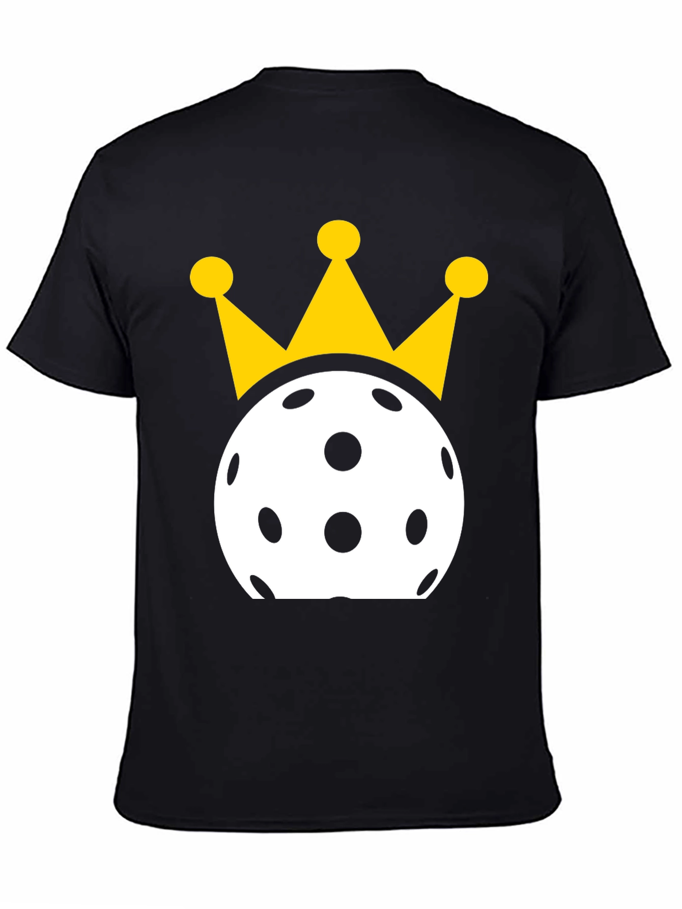 Pickleball King T-Shirt - Black Cotton Tee