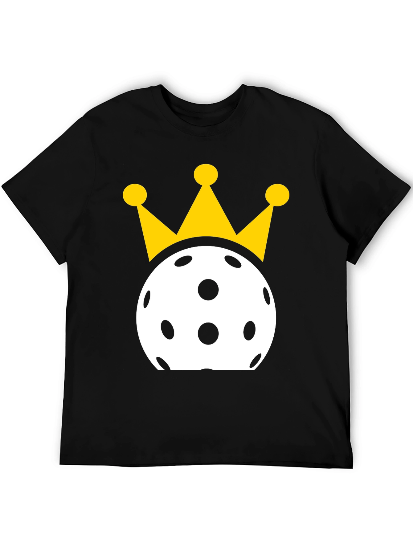 Pickleball King T-Shirt - Black Cotton Tee