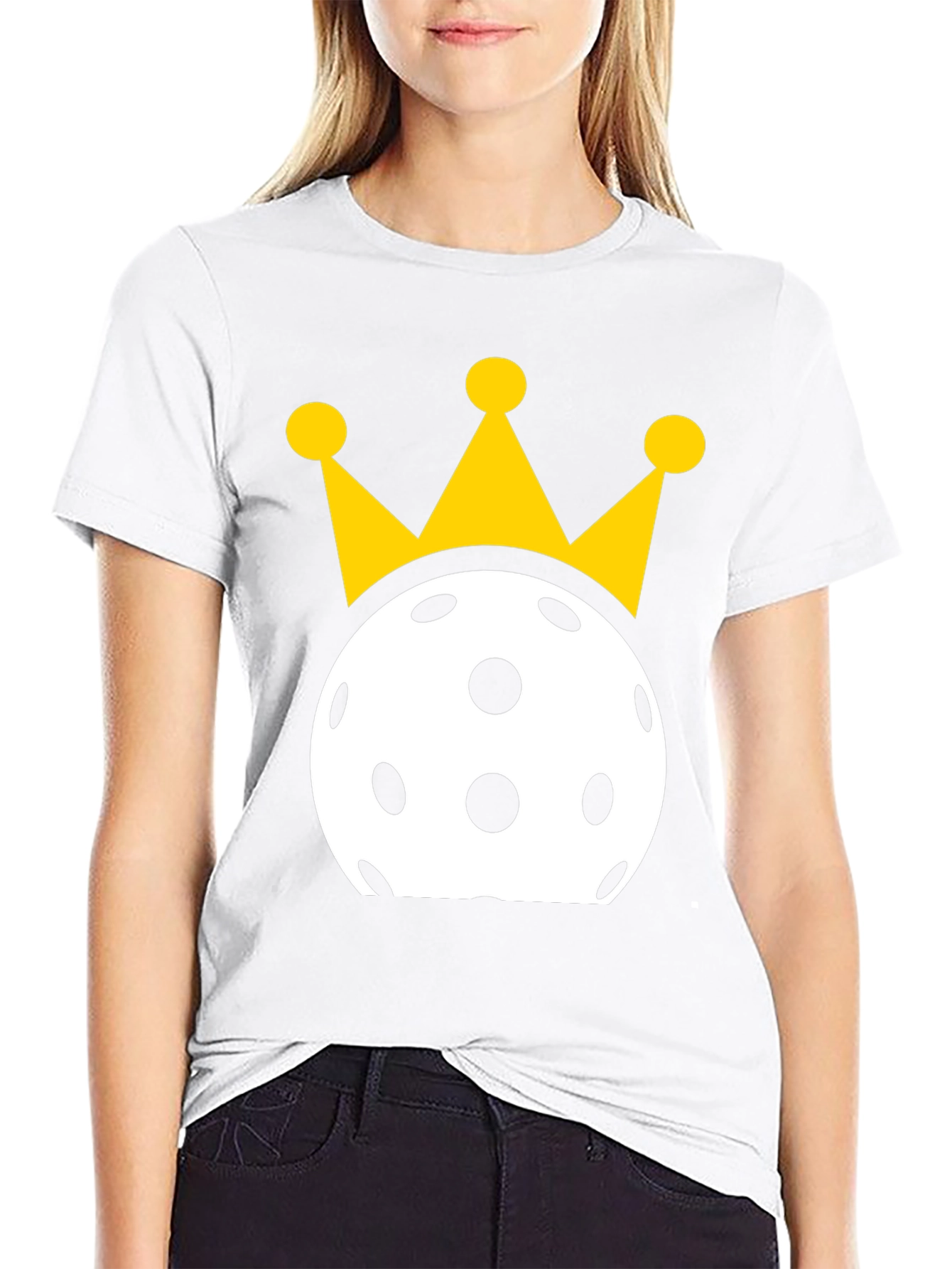 Pickleball King T-Shirt - Black Cotton Tee