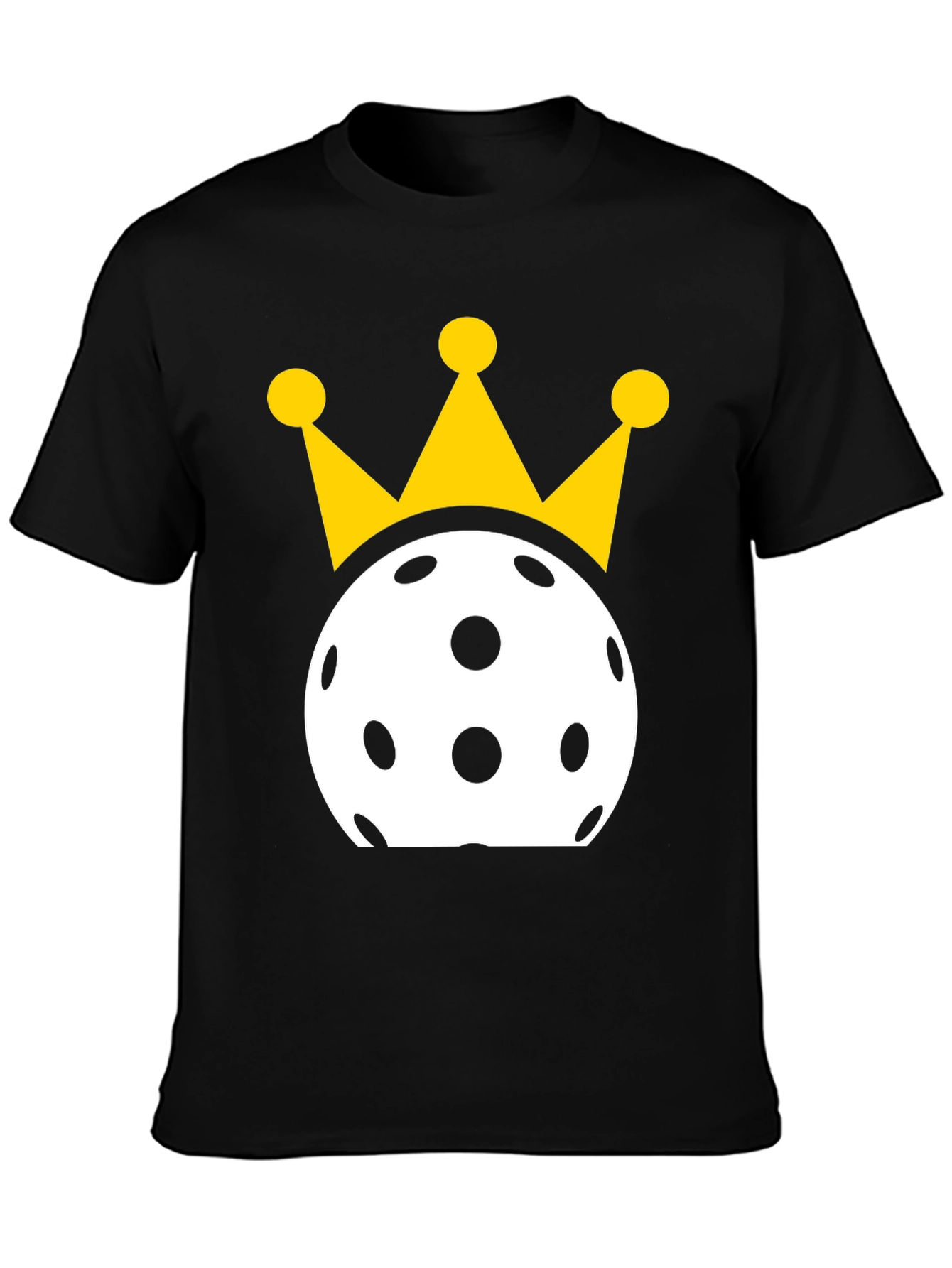 Pickleball King T-Shirt - Black Cotton Tee