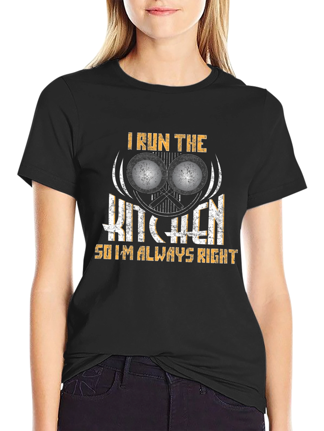 I Run The Kitchen T-Shirt - Chef Humor