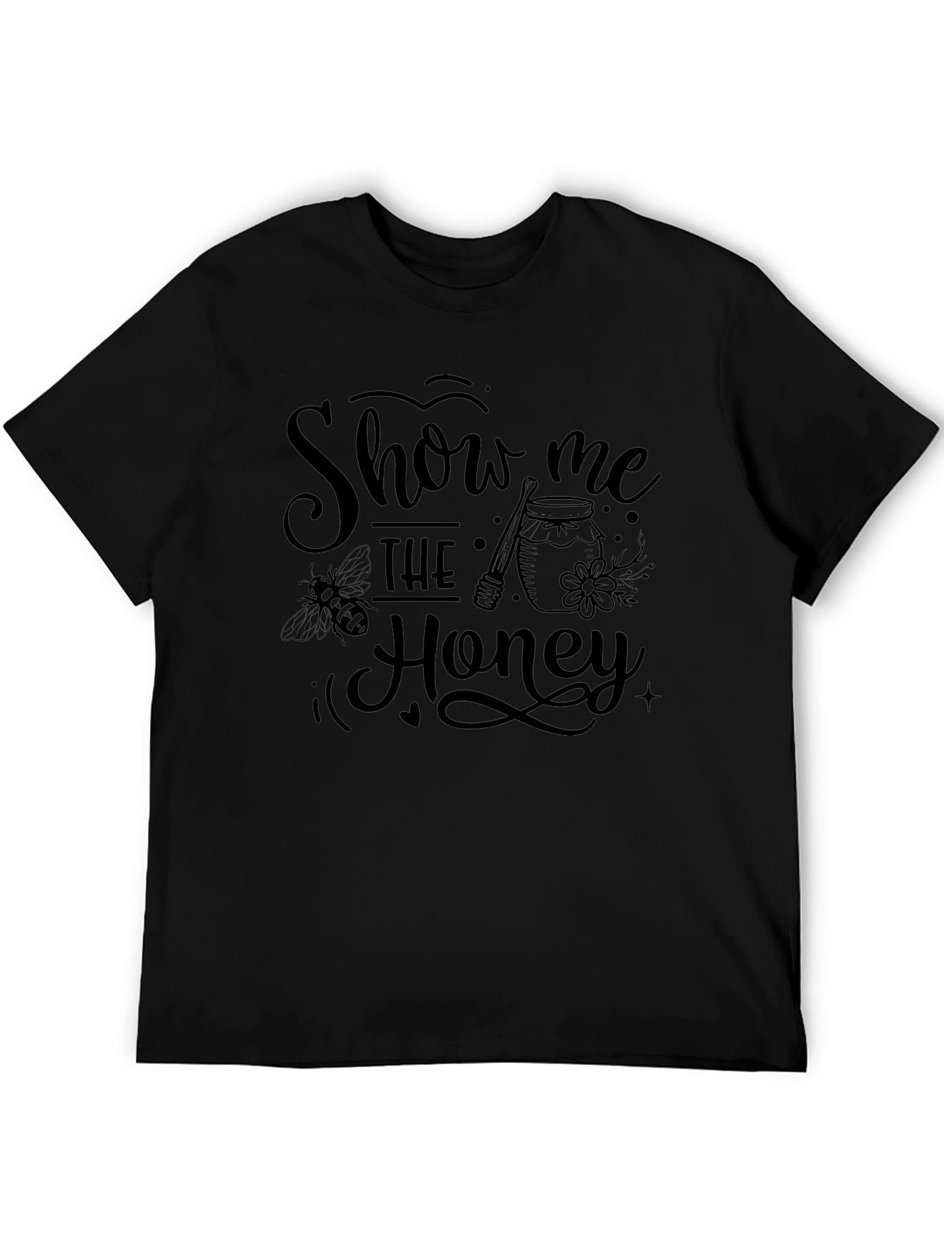 Show Me The Honey Graphic Tee - Black