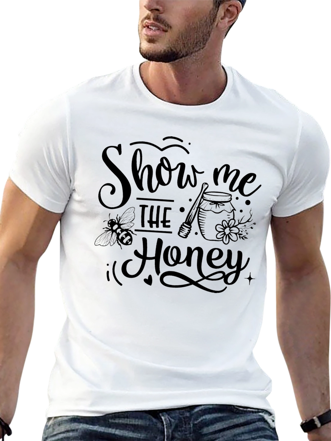 Show Me The Honey Graphic Tee - Black