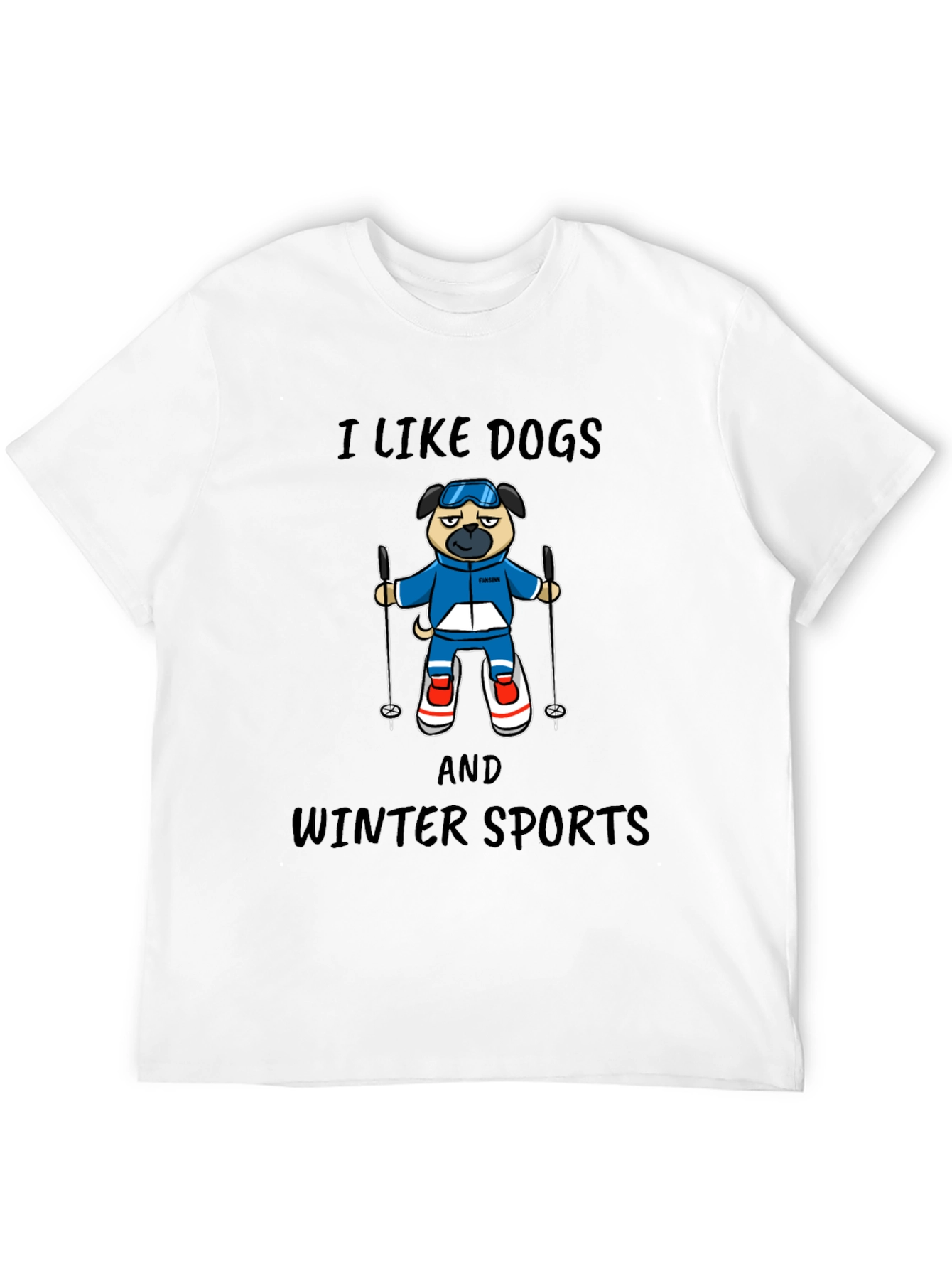 I Like Dogs and Winter Sports T-Shirt