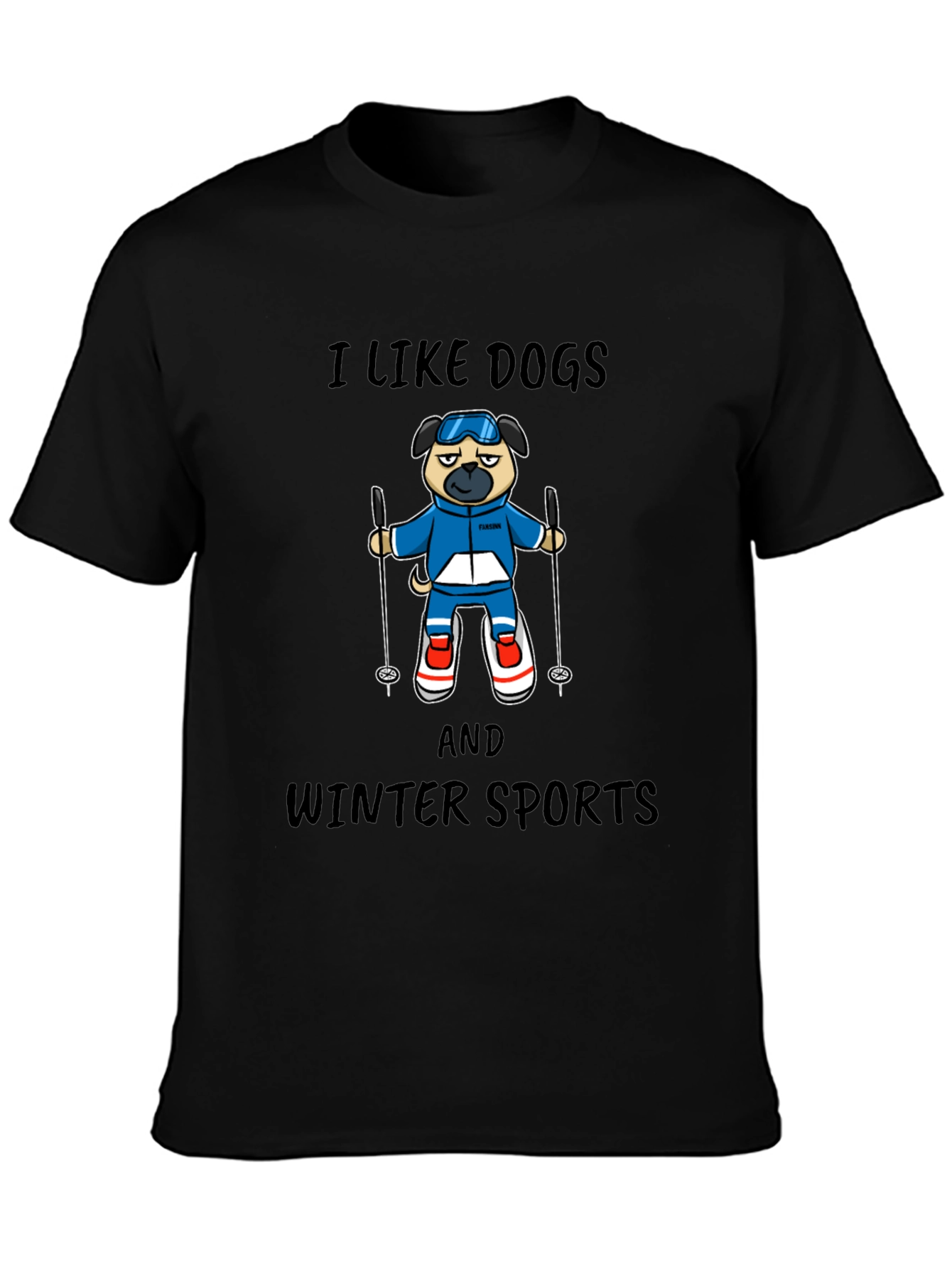 I Like Dogs and Winter Sports T-Shirt