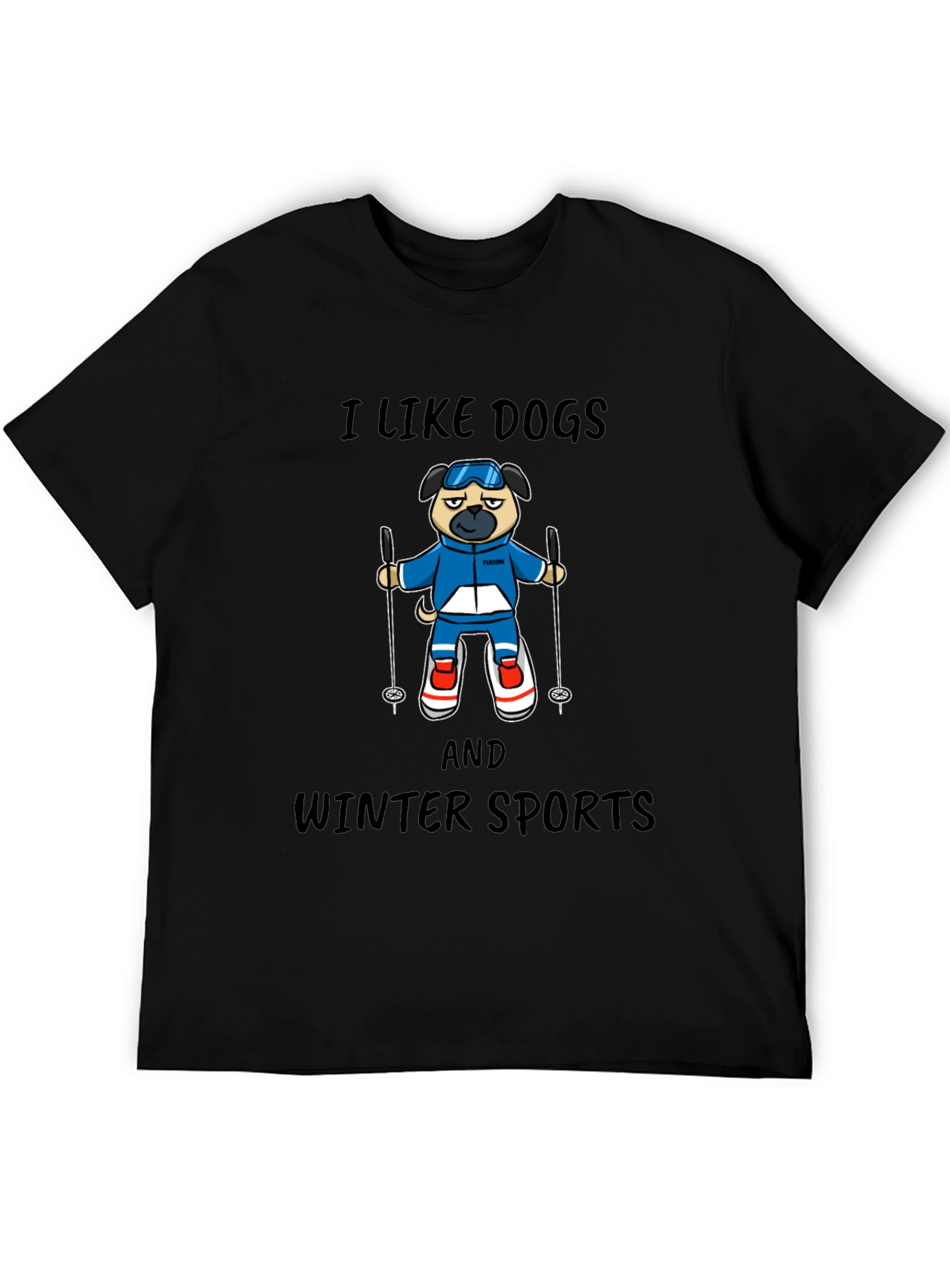 I Like Dogs and Winter Sports T-Shirt