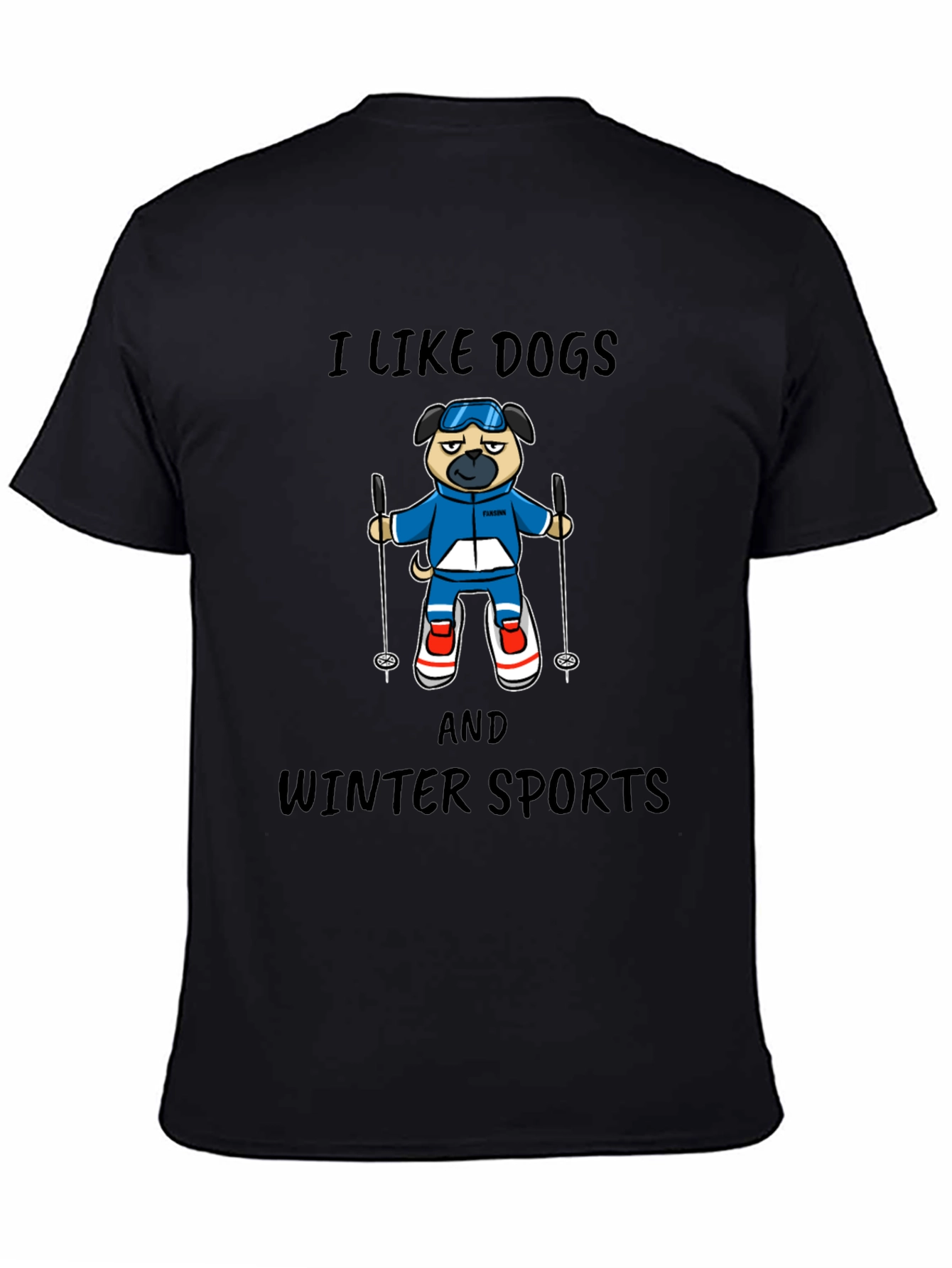 I Like Dogs and Winter Sports T-Shirt