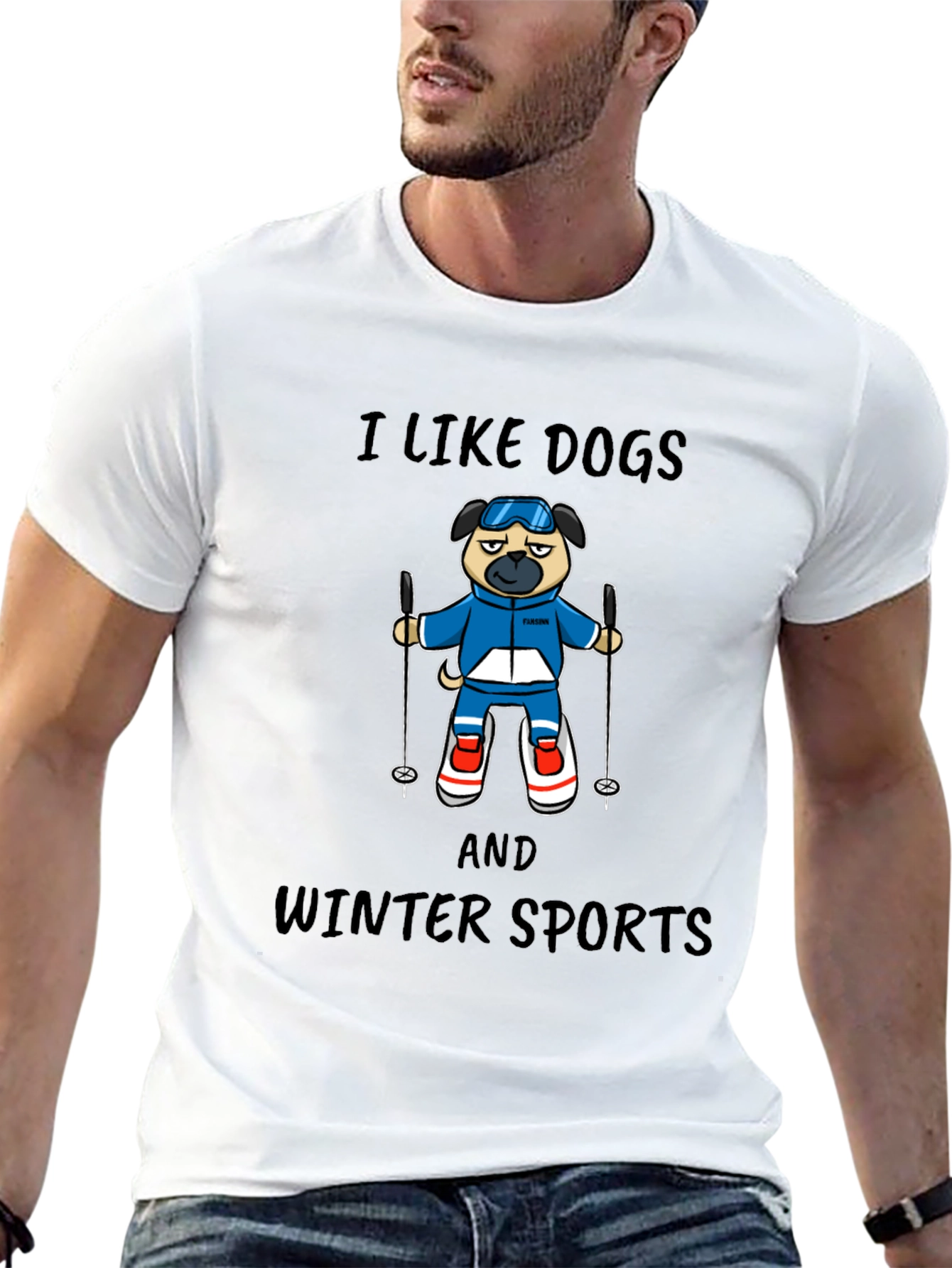 I Like Dogs and Winter Sports T-Shirt