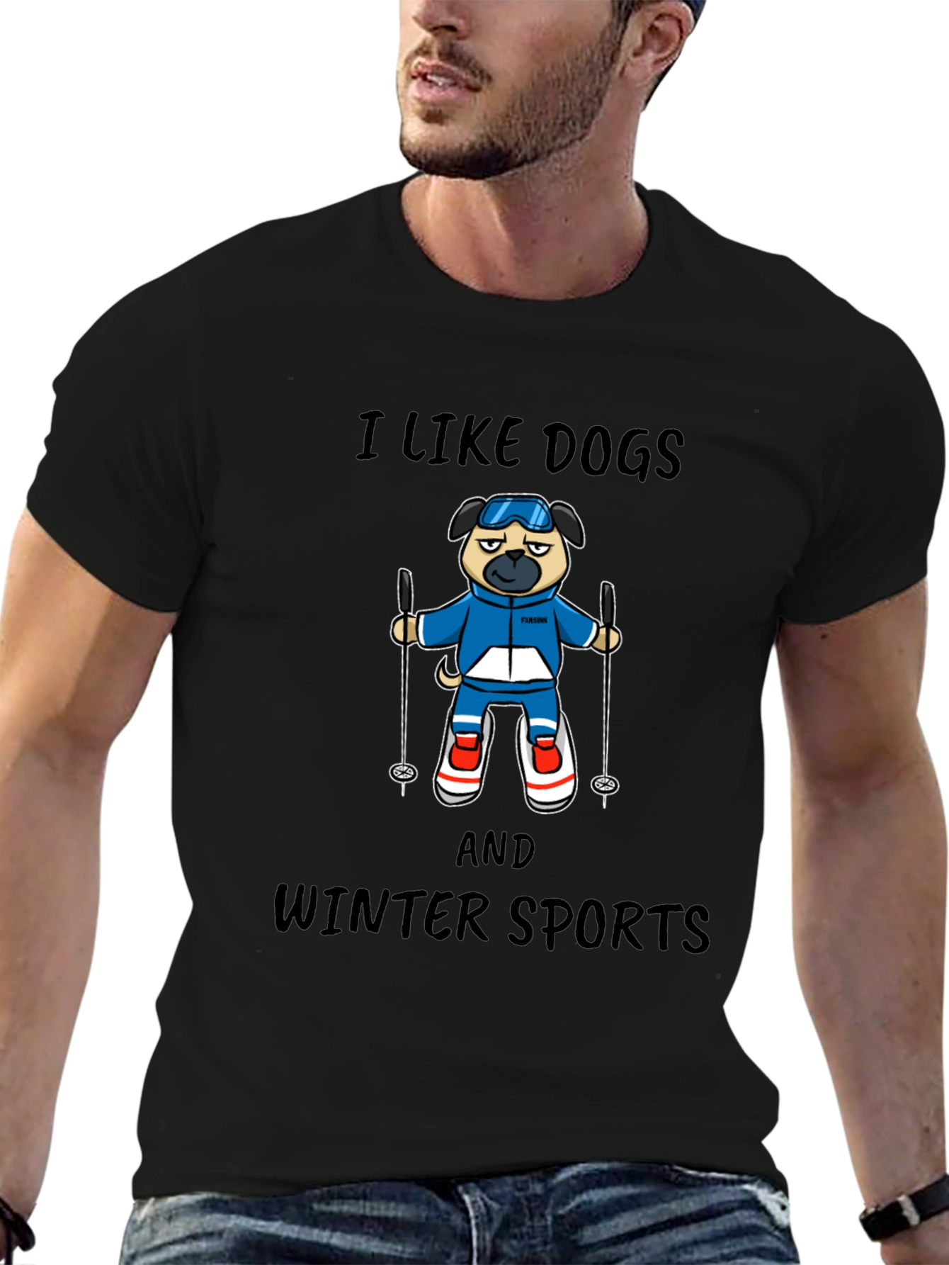 I Like Dogs and Winter Sports T-Shirt