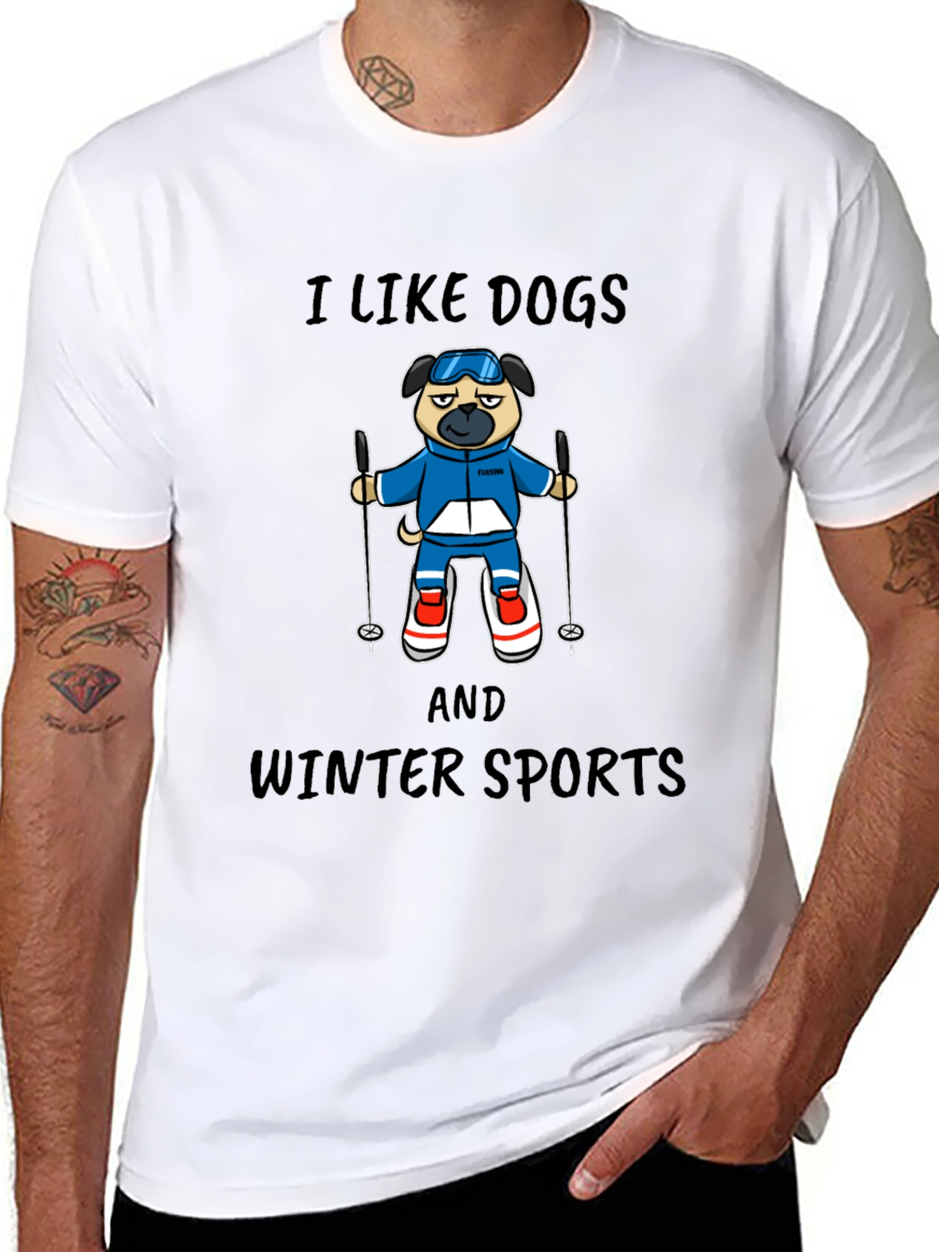 I Like Dogs and Winter Sports T-Shirt