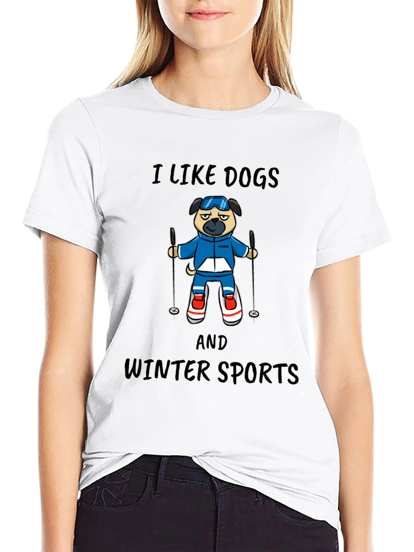 I Like Dogs and Winter Sports T-Shirt