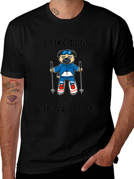 I Like Dogs and Winter Sports T-Shirt