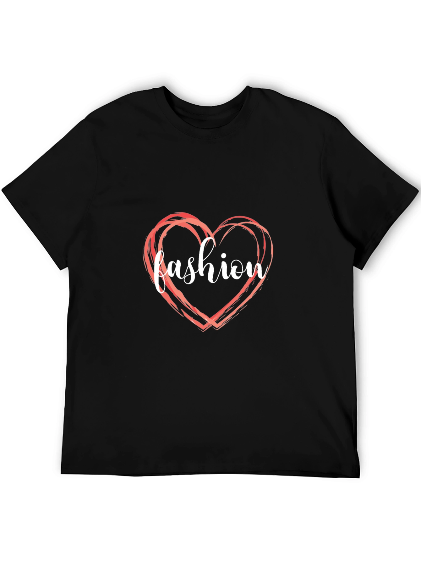 Fashion Heart Graphic Tee - Stylish Casual Wear