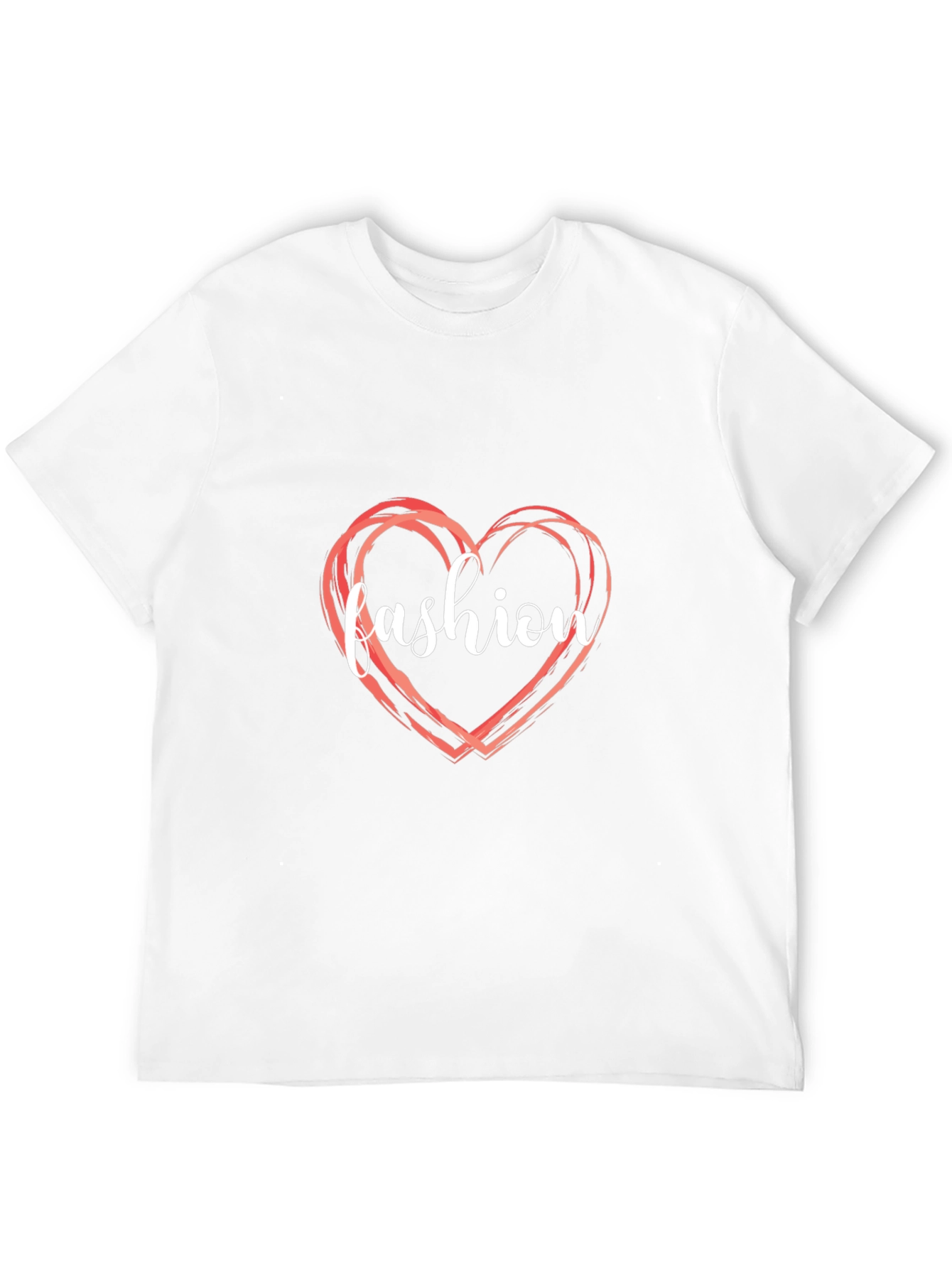 Fashion Heart Graphic Tee - Stylish Casual Wear