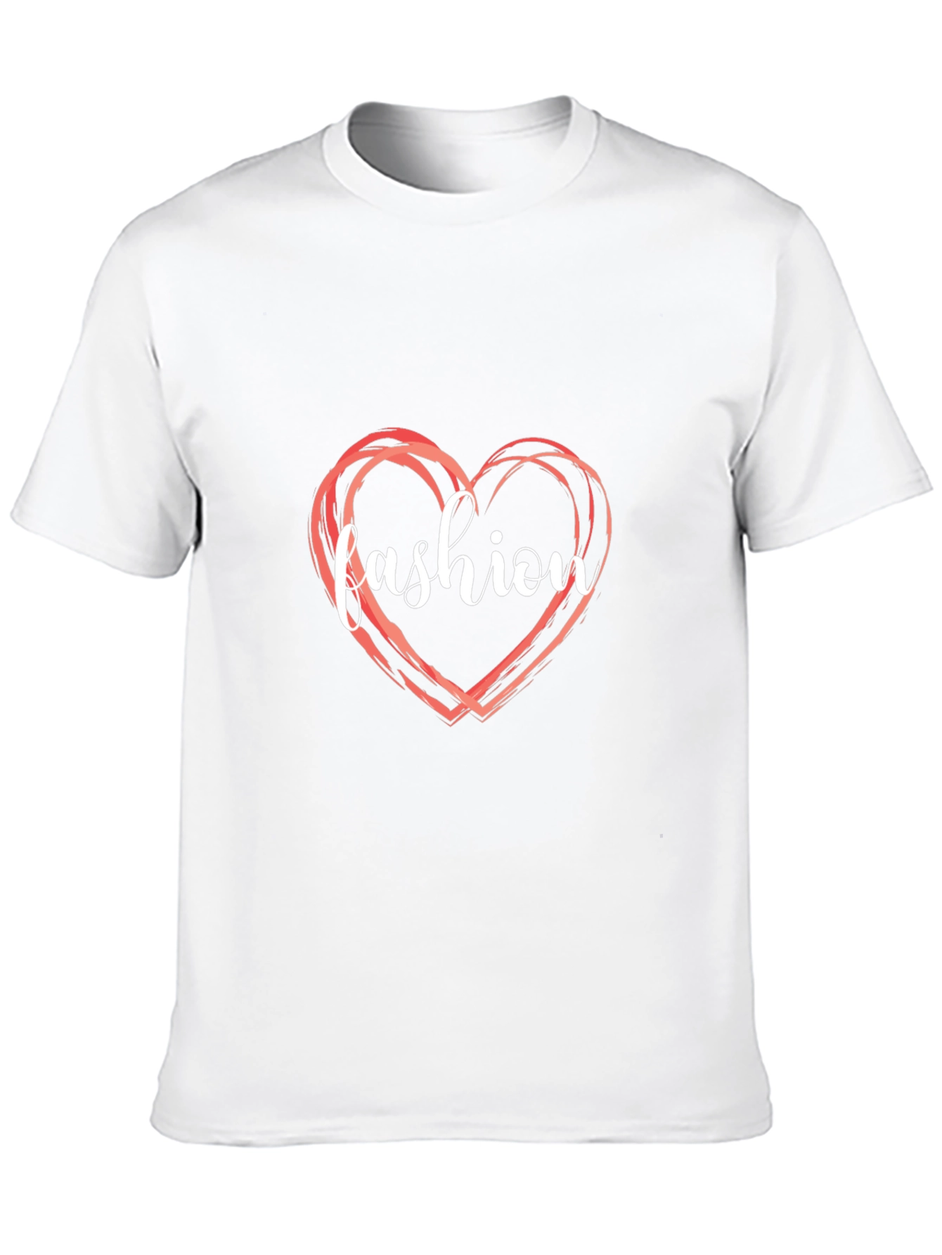 Fashion Heart Graphic Tee - Stylish Casual Wear