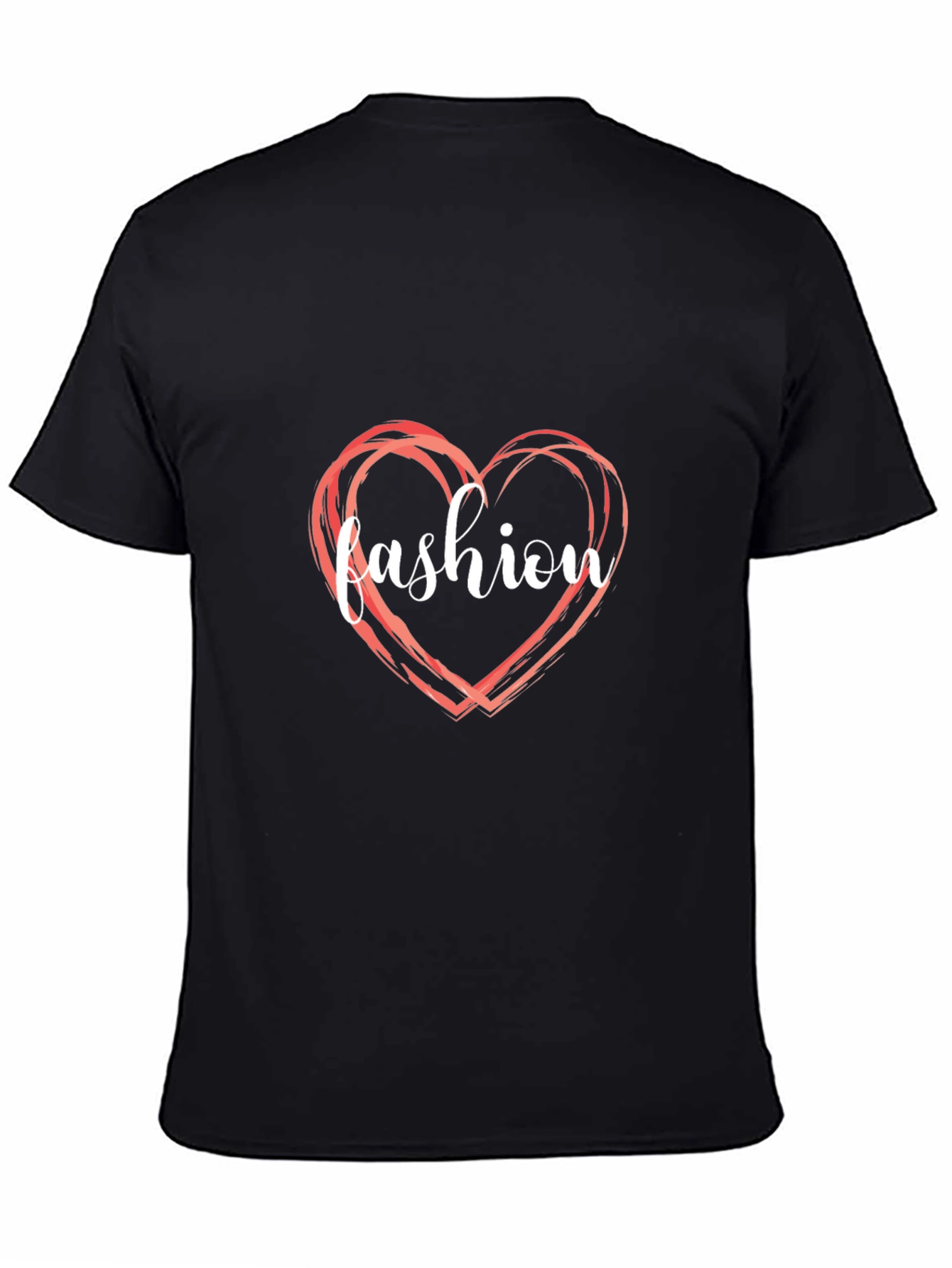 Fashion Heart Graphic Tee - Stylish Casual Wear