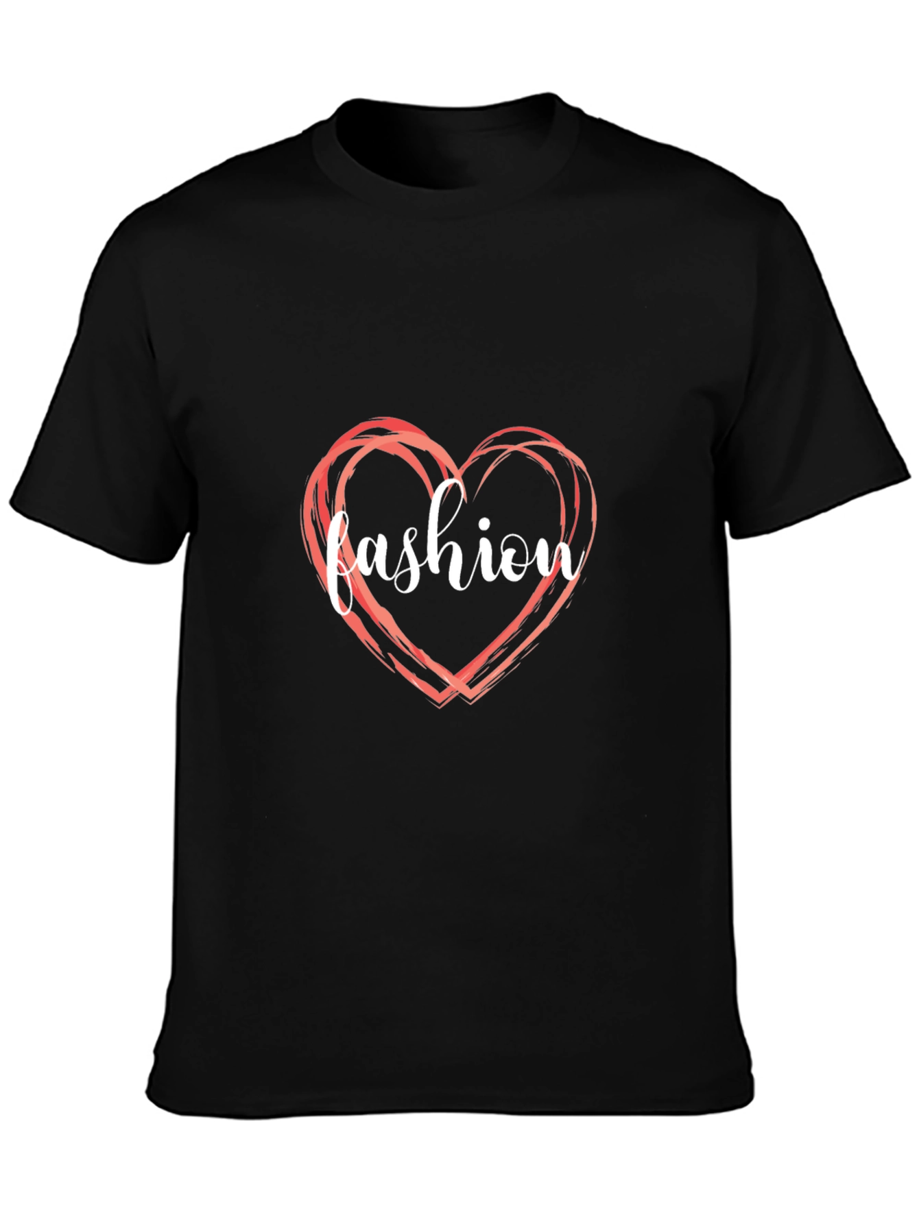 Fashion Heart Graphic Tee - Stylish Casual Wear