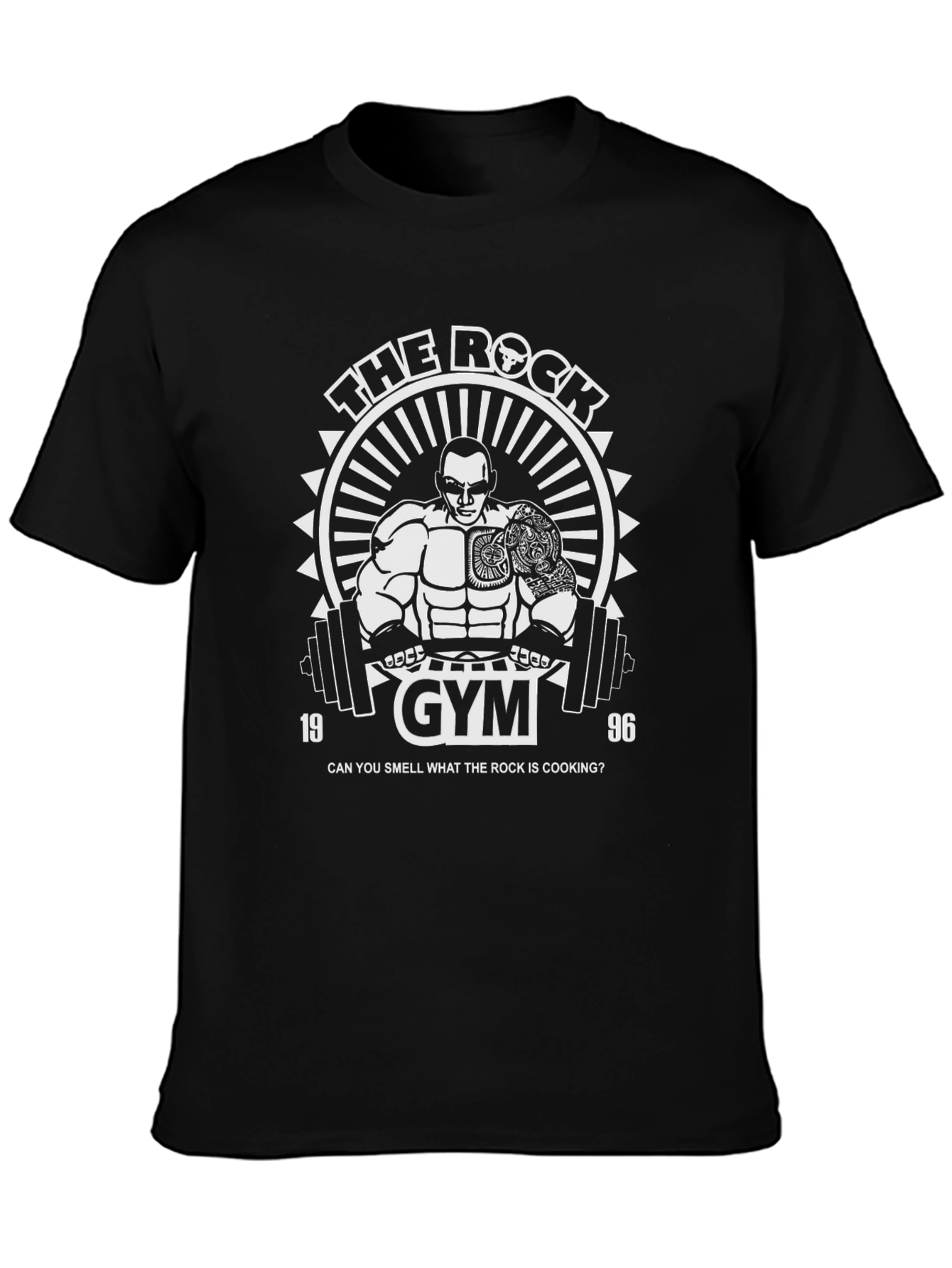 The Rock Gym Black T-Shirt - Dwayne Johnson Inspired