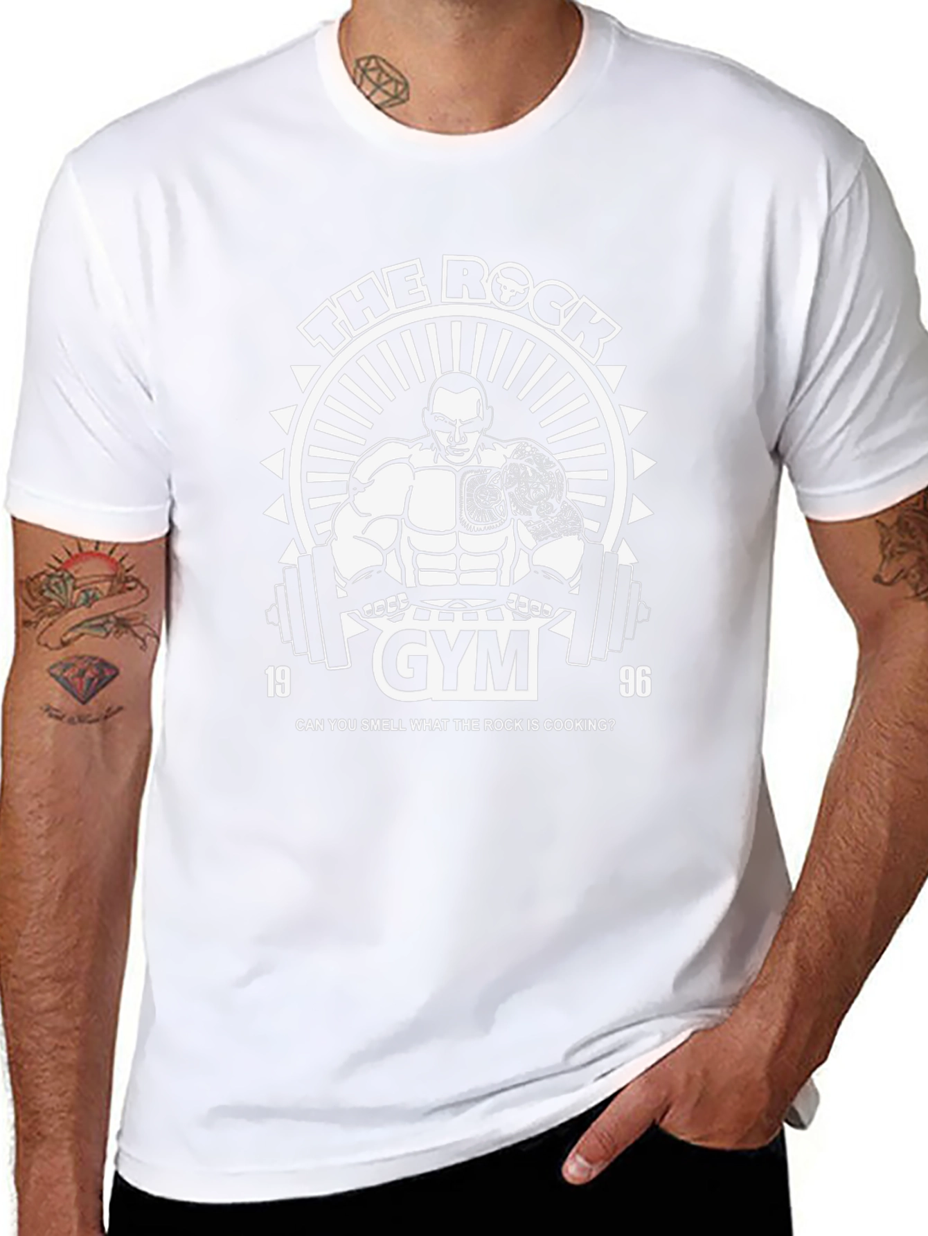 The Rock Gym Black T-Shirt - Dwayne Johnson Inspired