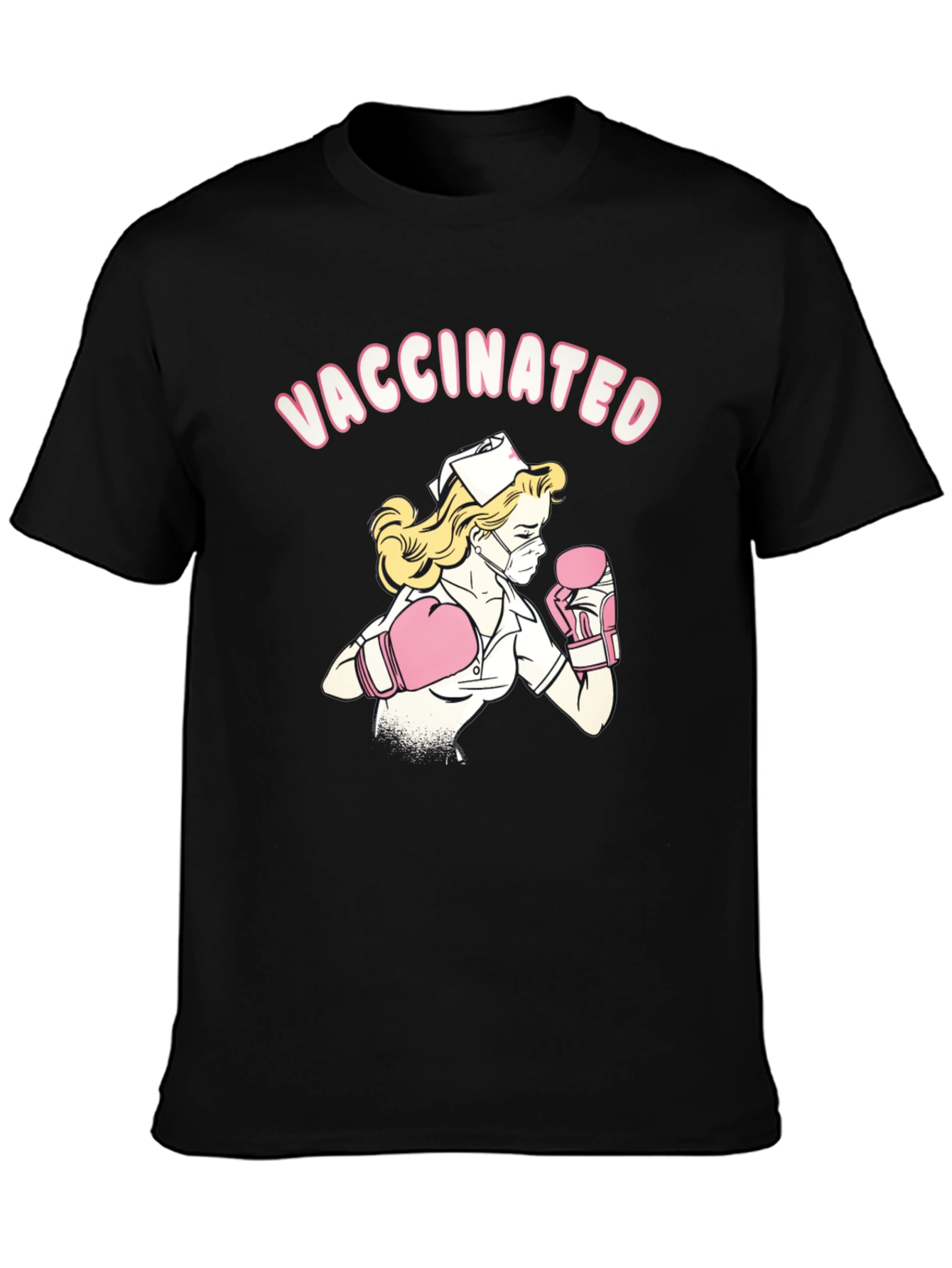Vaccinated Nurse Boxer T-Shirt