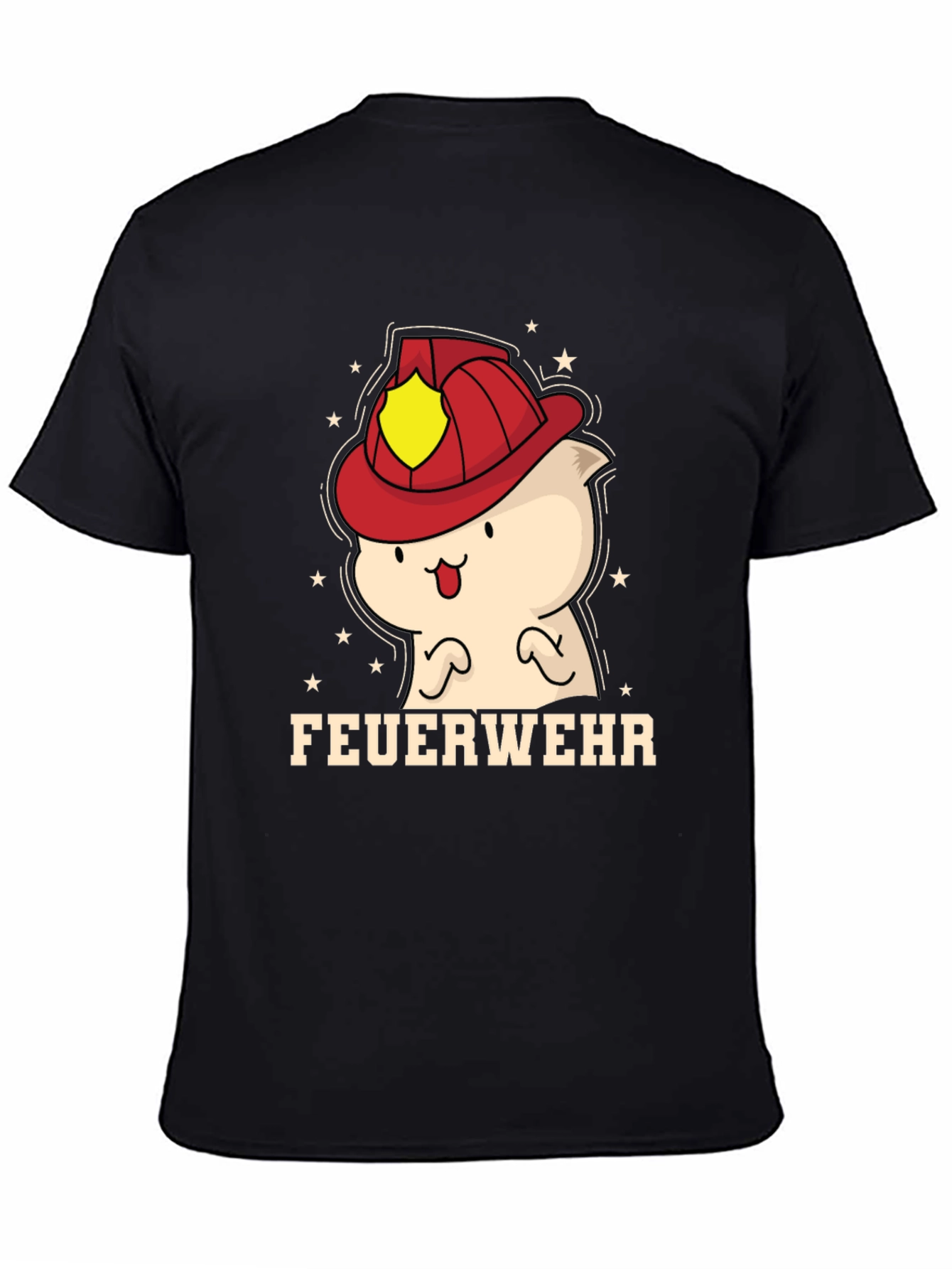 Cartoon Firefighter T-Shirt