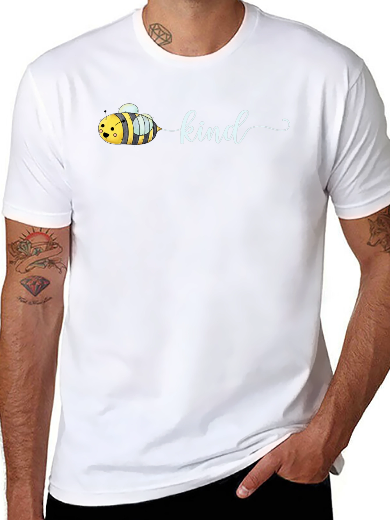 Bee Kind Graphic Tee - Soft Cotton Unisex T-Shirt