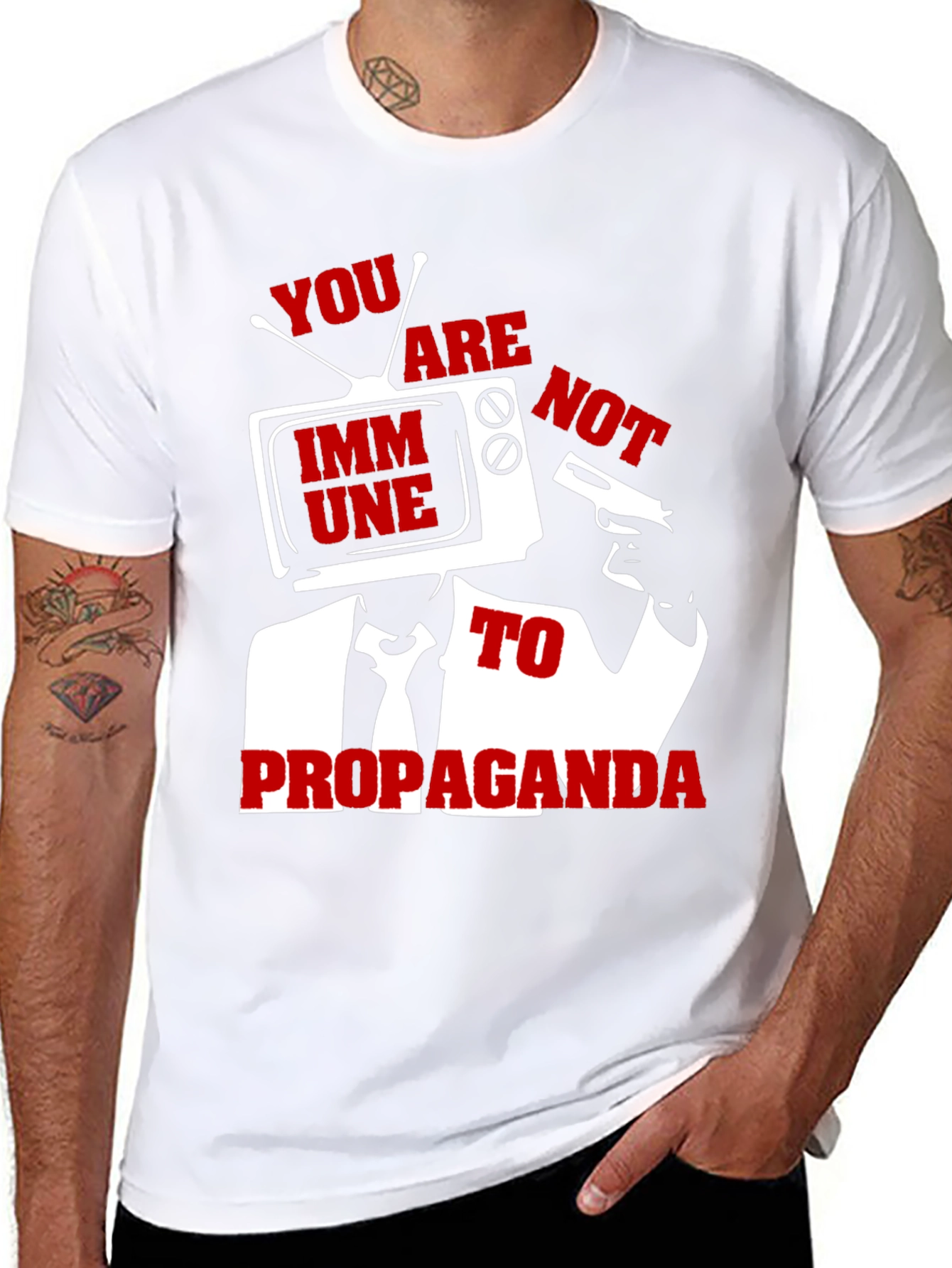 You Are Not Immune Propaganda T-Shirt