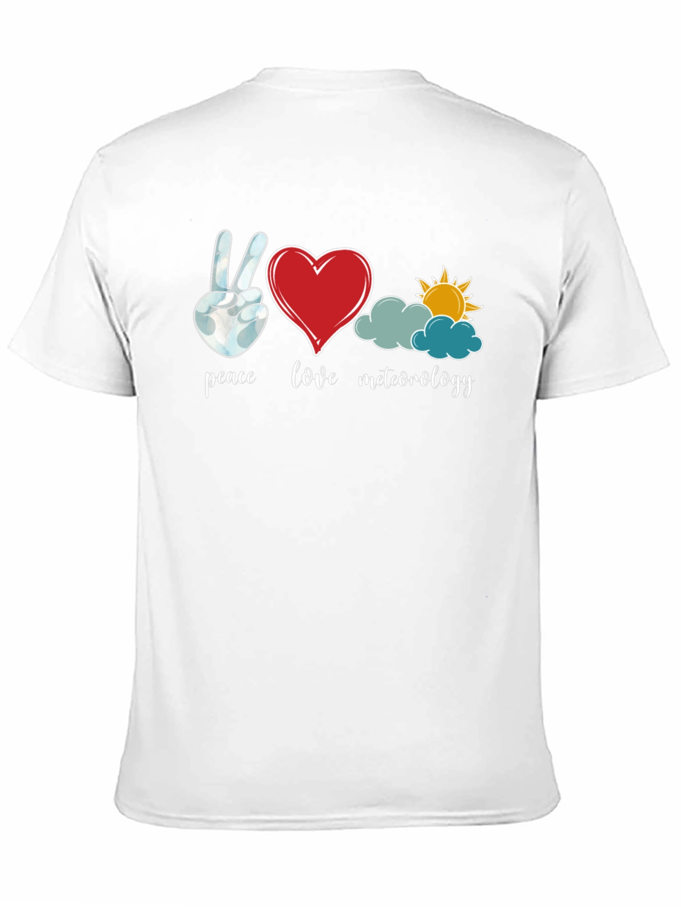 Peace Love Meteorology Graphic T-Shirt