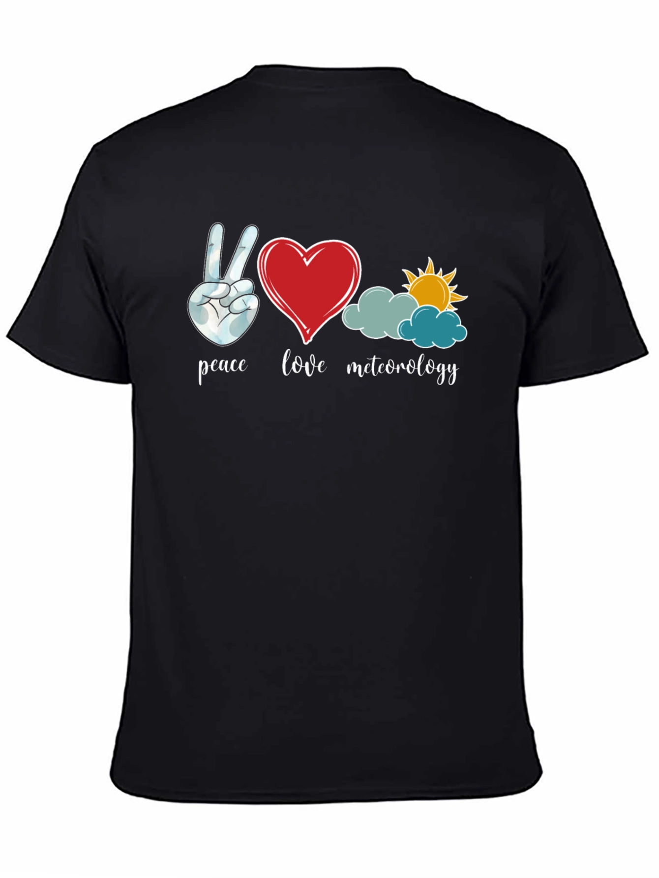 Peace Love Meteorology Graphic T-Shirt
