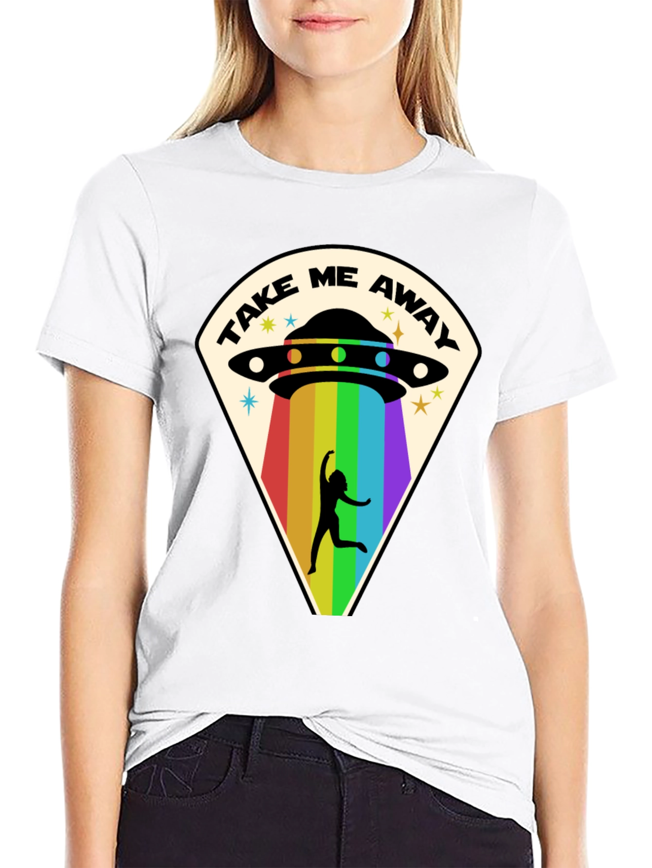 Take Me Away UFO T-Shirt - Alien Abduction Tee