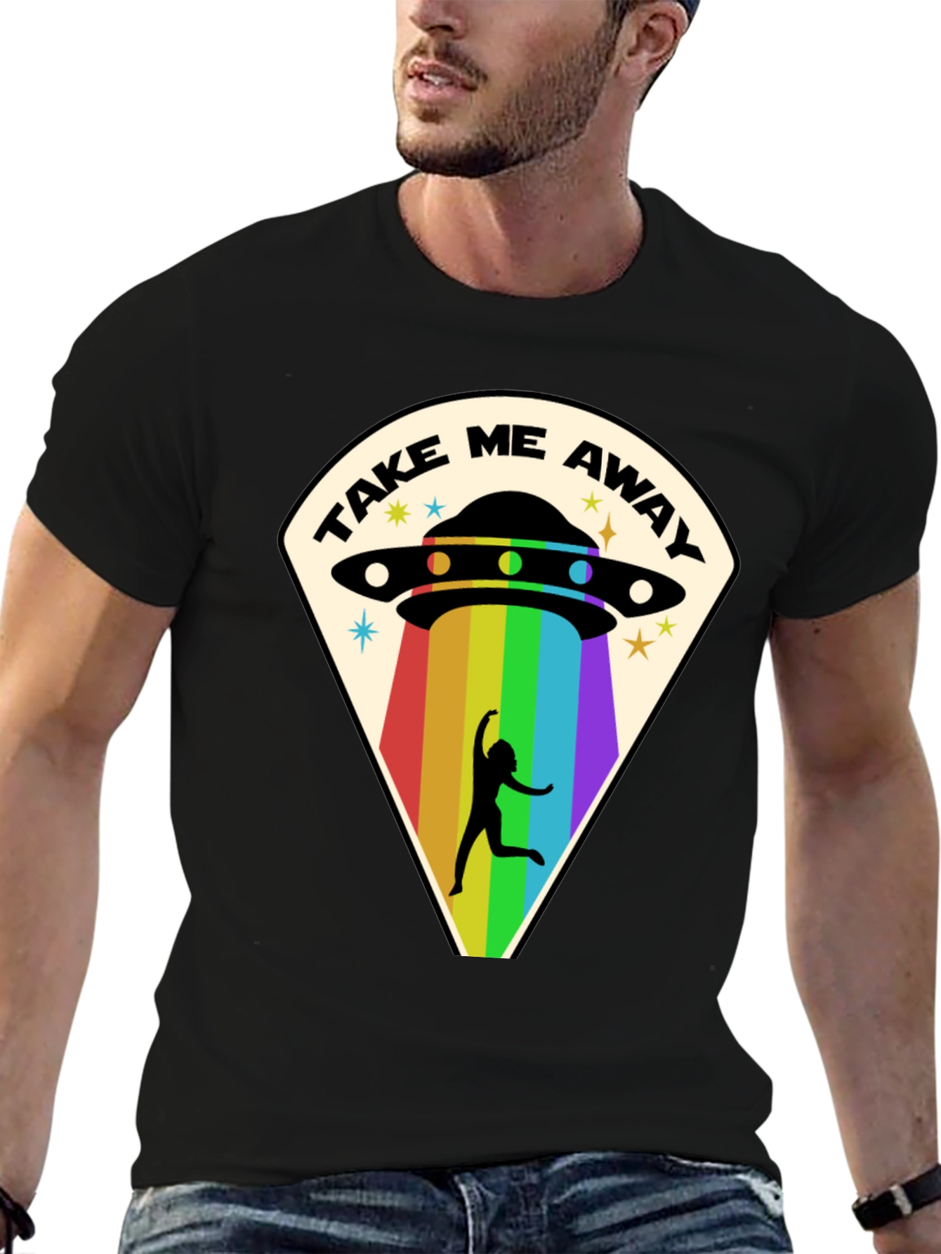 Take Me Away UFO T-Shirt - Alien Abduction Tee