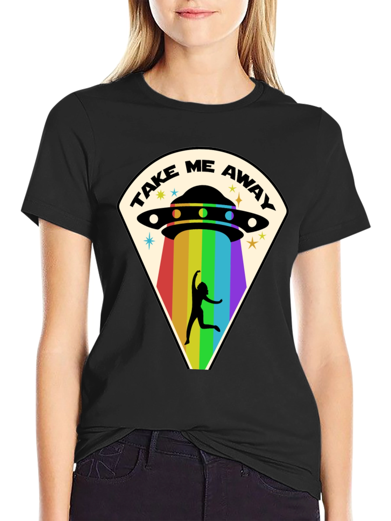 Take Me Away UFO T-Shirt - Alien Abduction Tee