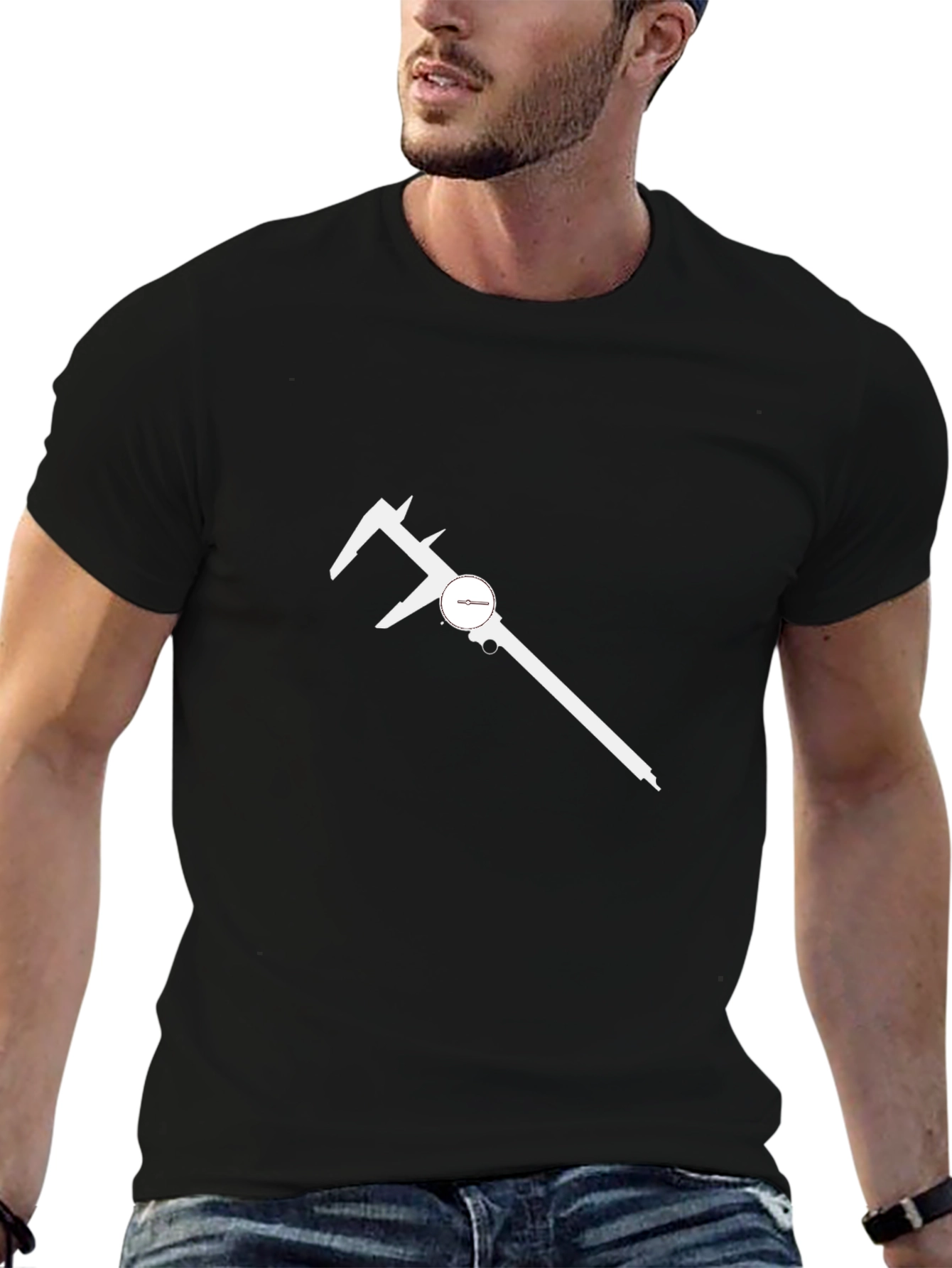 Dial Caliper Graphic Tee - Black