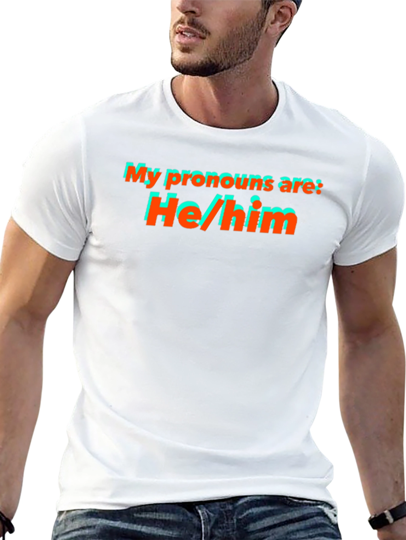 He/Him Pronoun T-Shirt